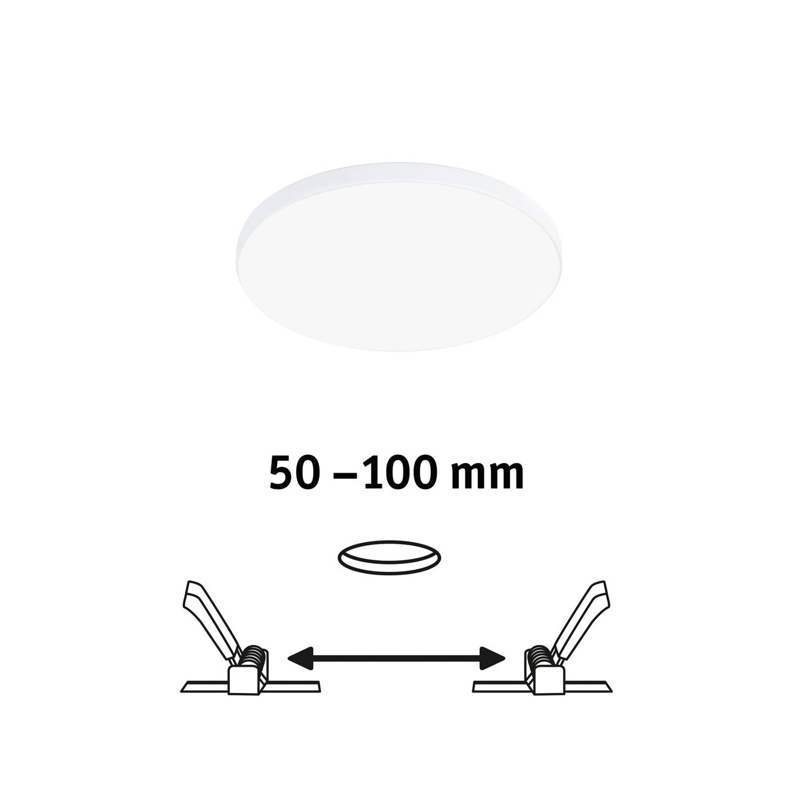 Paulmann Veluna Edge LED wpuszczana IP44 4000K Ø 12cm