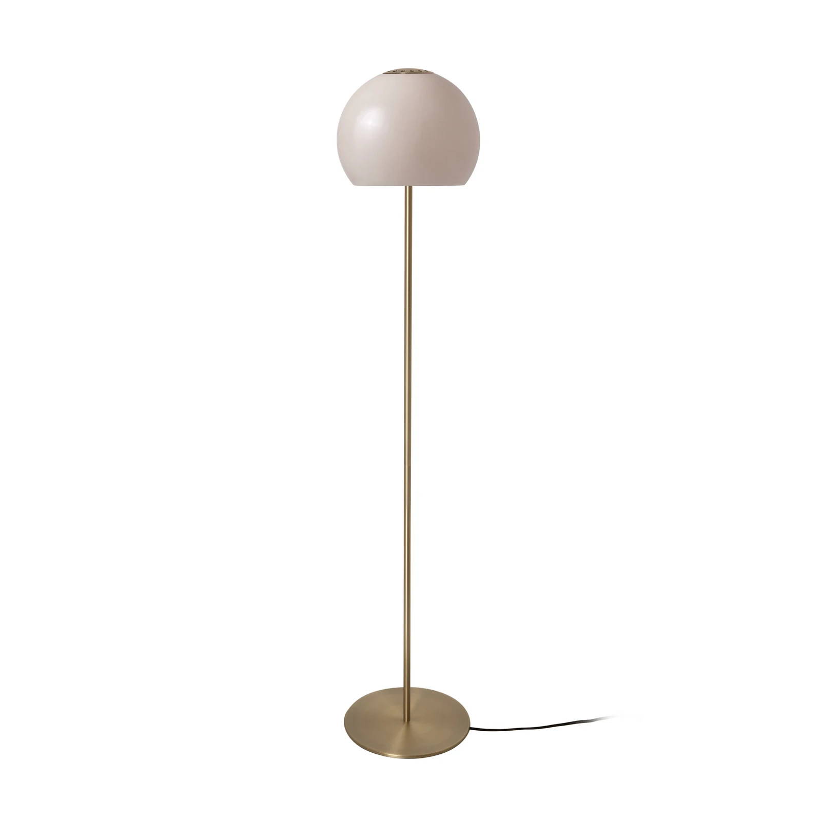 FRANDSEN Ball Glass podna lampa, pješčano siva, staklo, 130 cm, E27