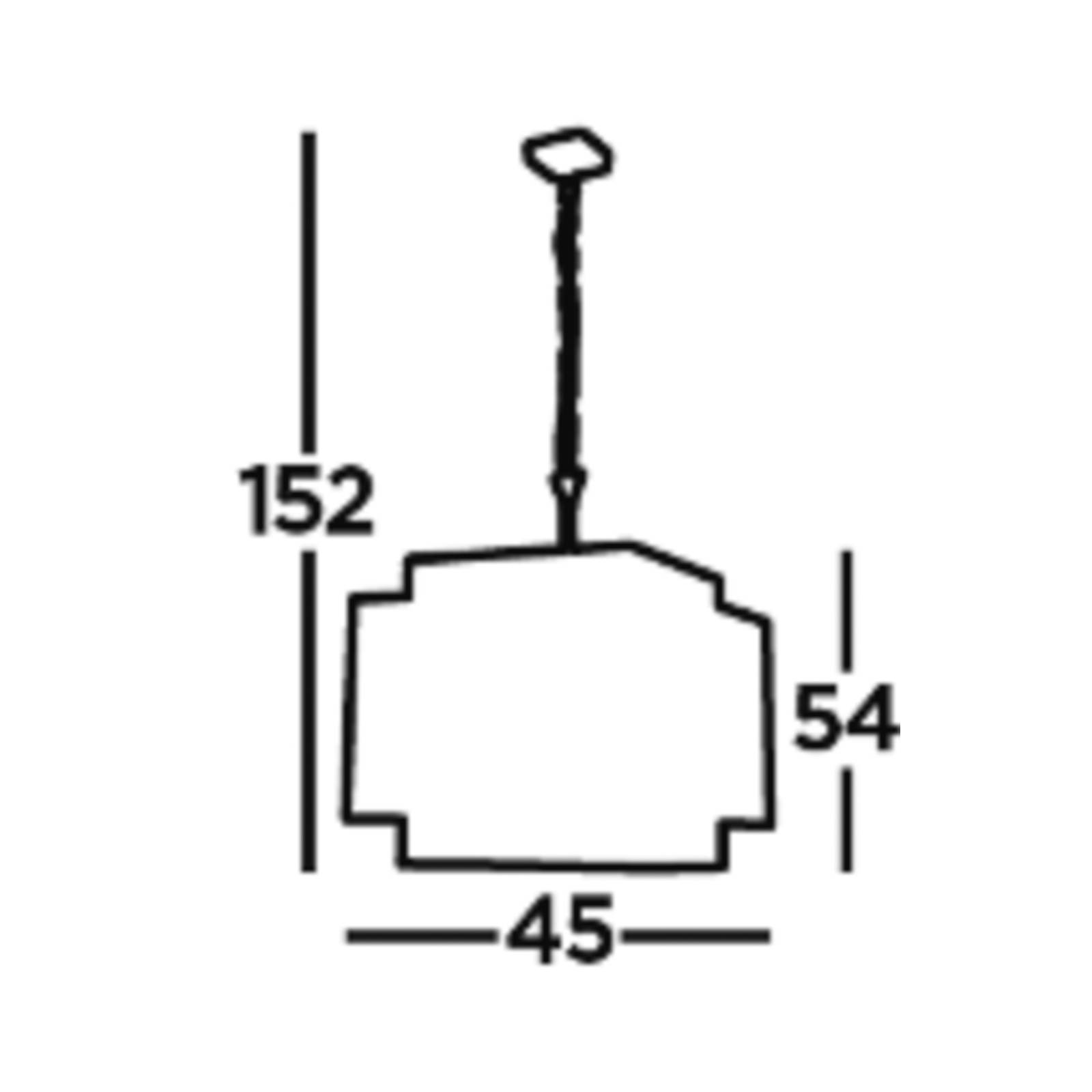 Searchlight Suspension Crate noir/bronze métal 4 lampes E27