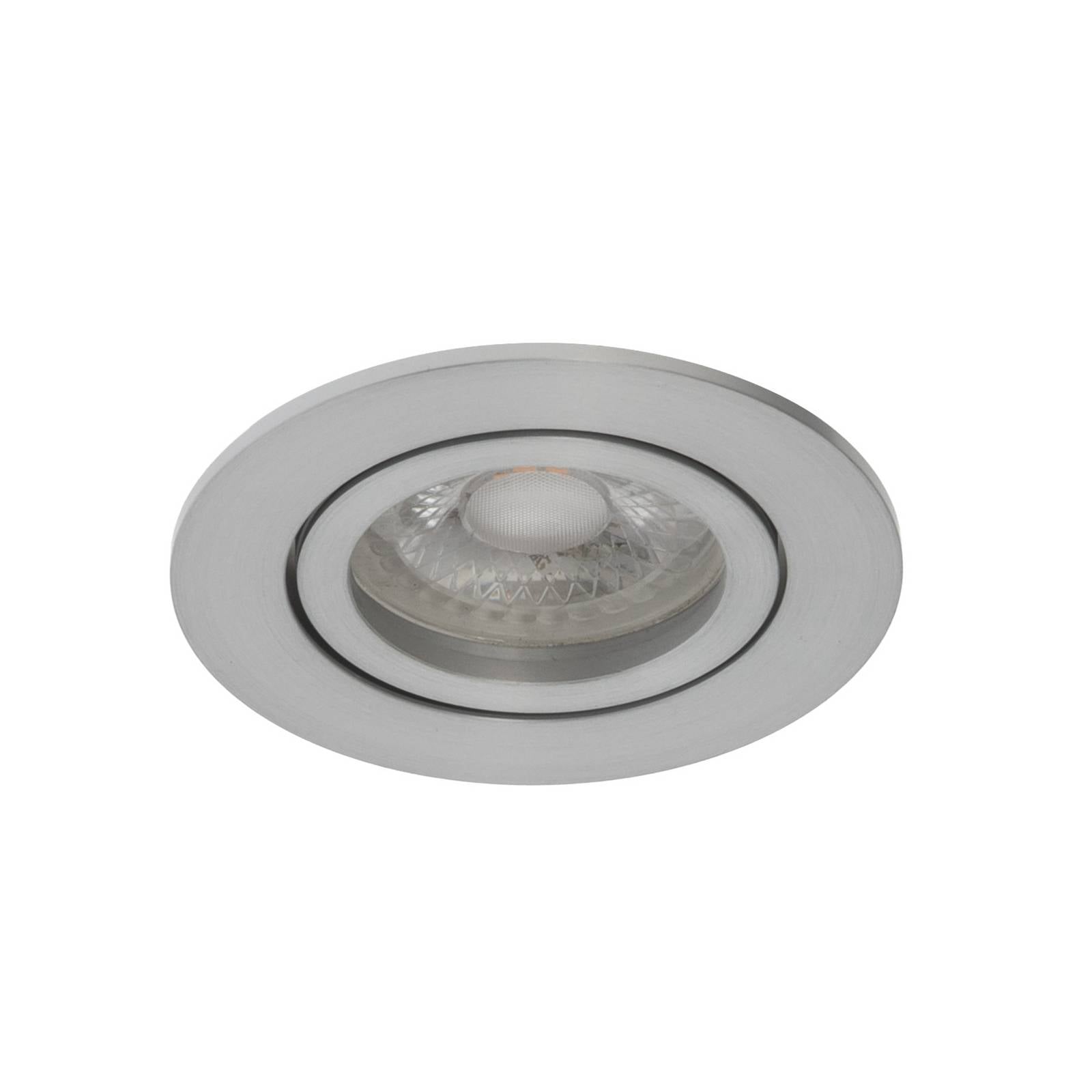 BRUMBERG Einbaustrahler Tirrel-R, GU10-Fassung, alu matt