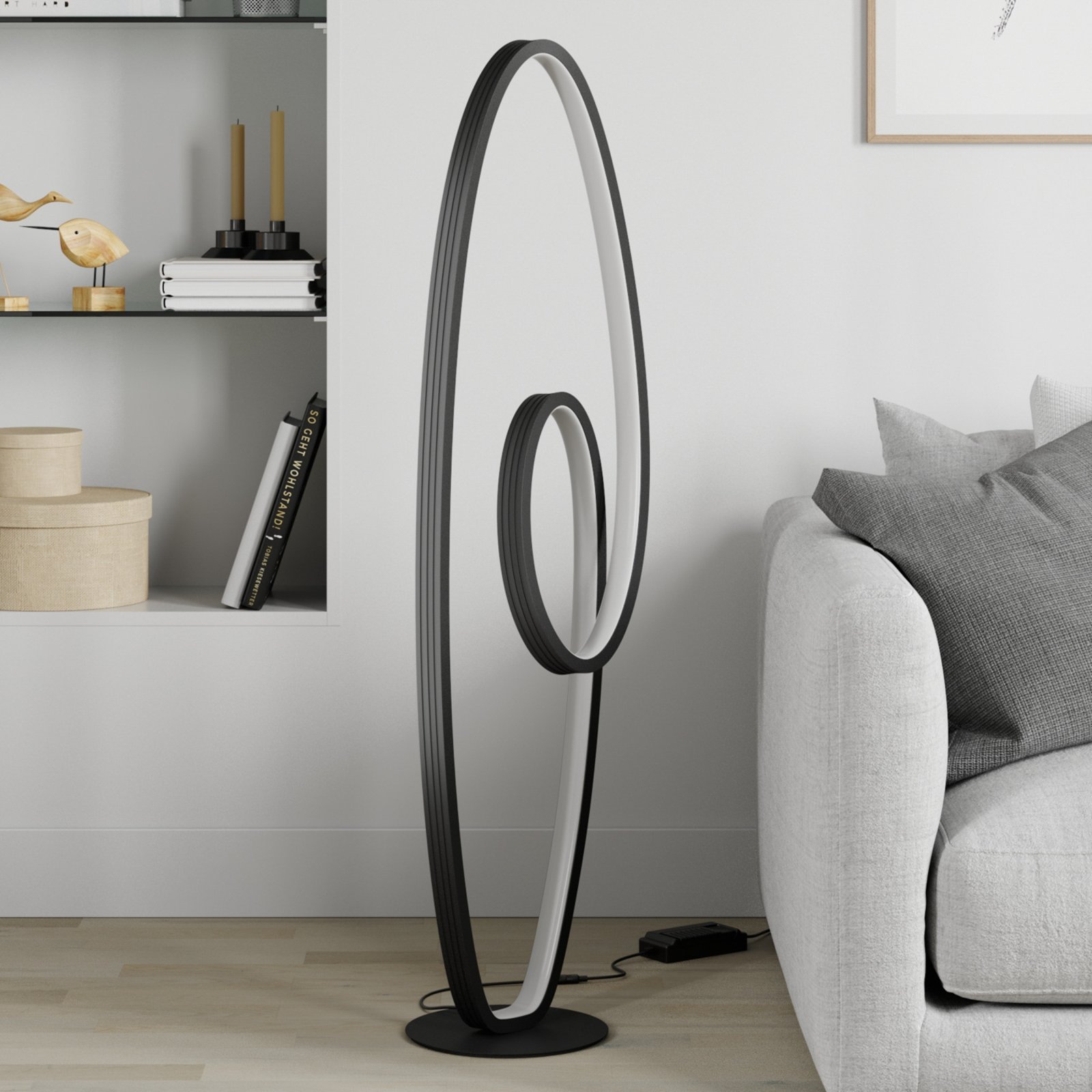 Bronwyn LED Lampadaire Anthracite - Lucande