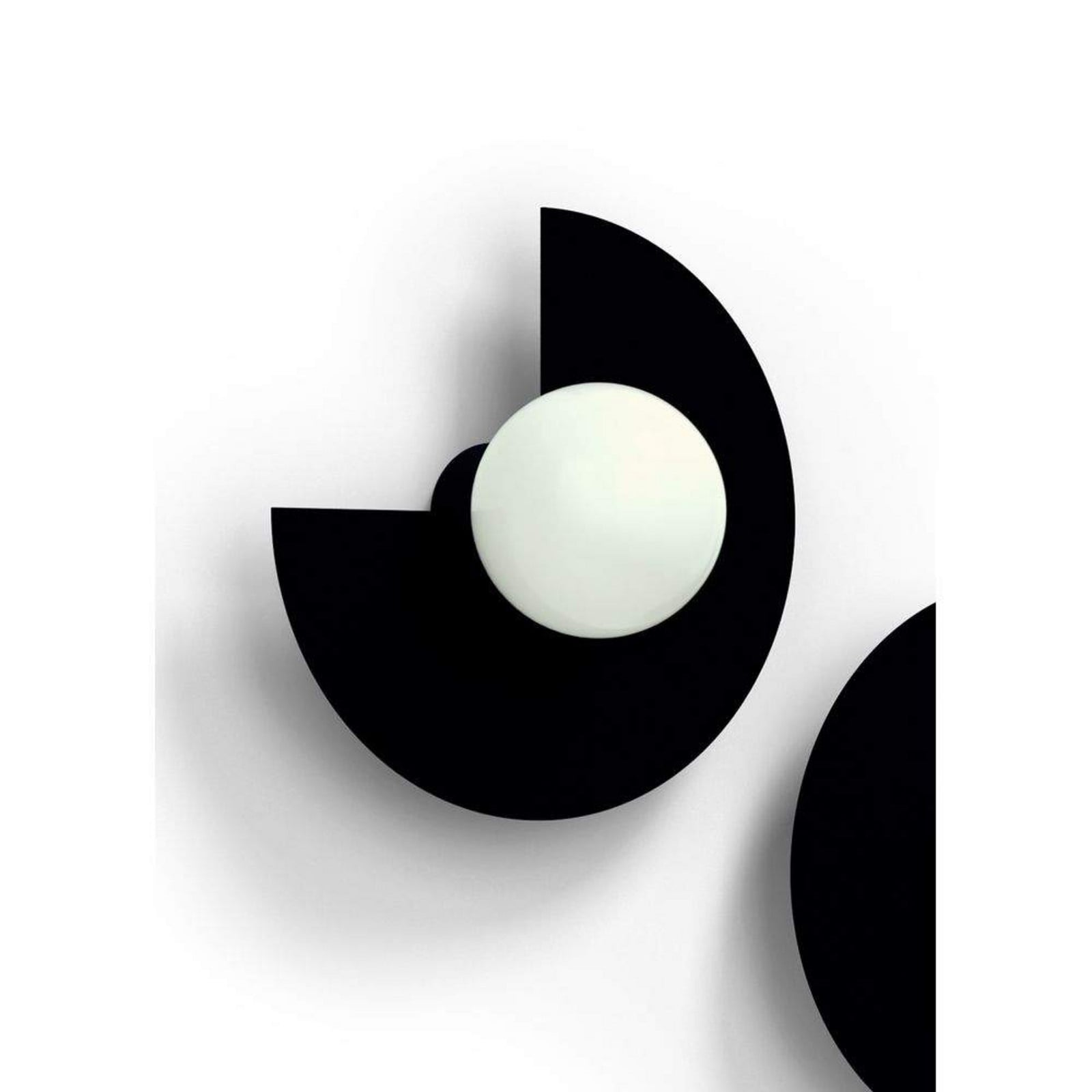 Candy Big Circle 270 S Wandleuchte, schwarz Swedish Ninja - Wohnzimmer - Metall