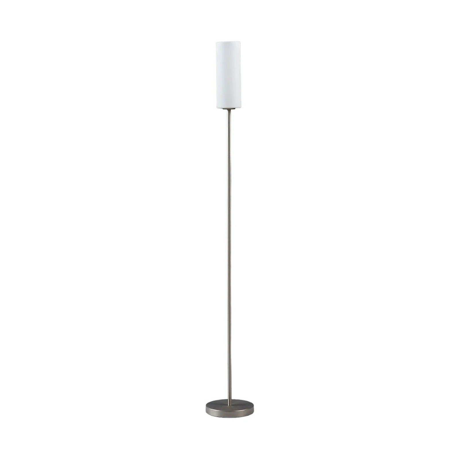 Φωτιστικό δαπέδου Lindby Vinsta, ύψος 153 cm, λευκό, γυαλί, μέταλλο