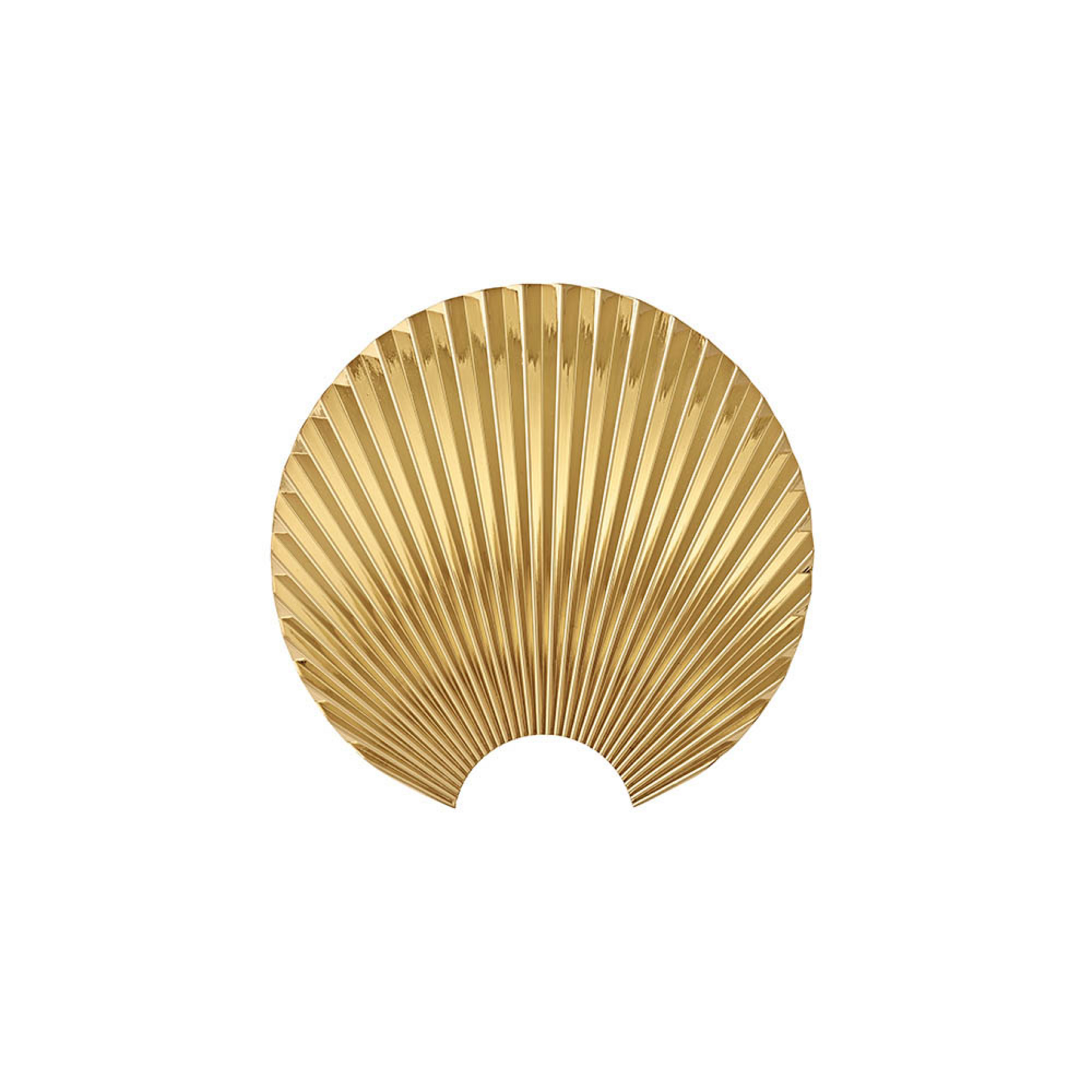 Concha kapstok/wanddecoratie 4,3x20x19,5 goud - AYTM