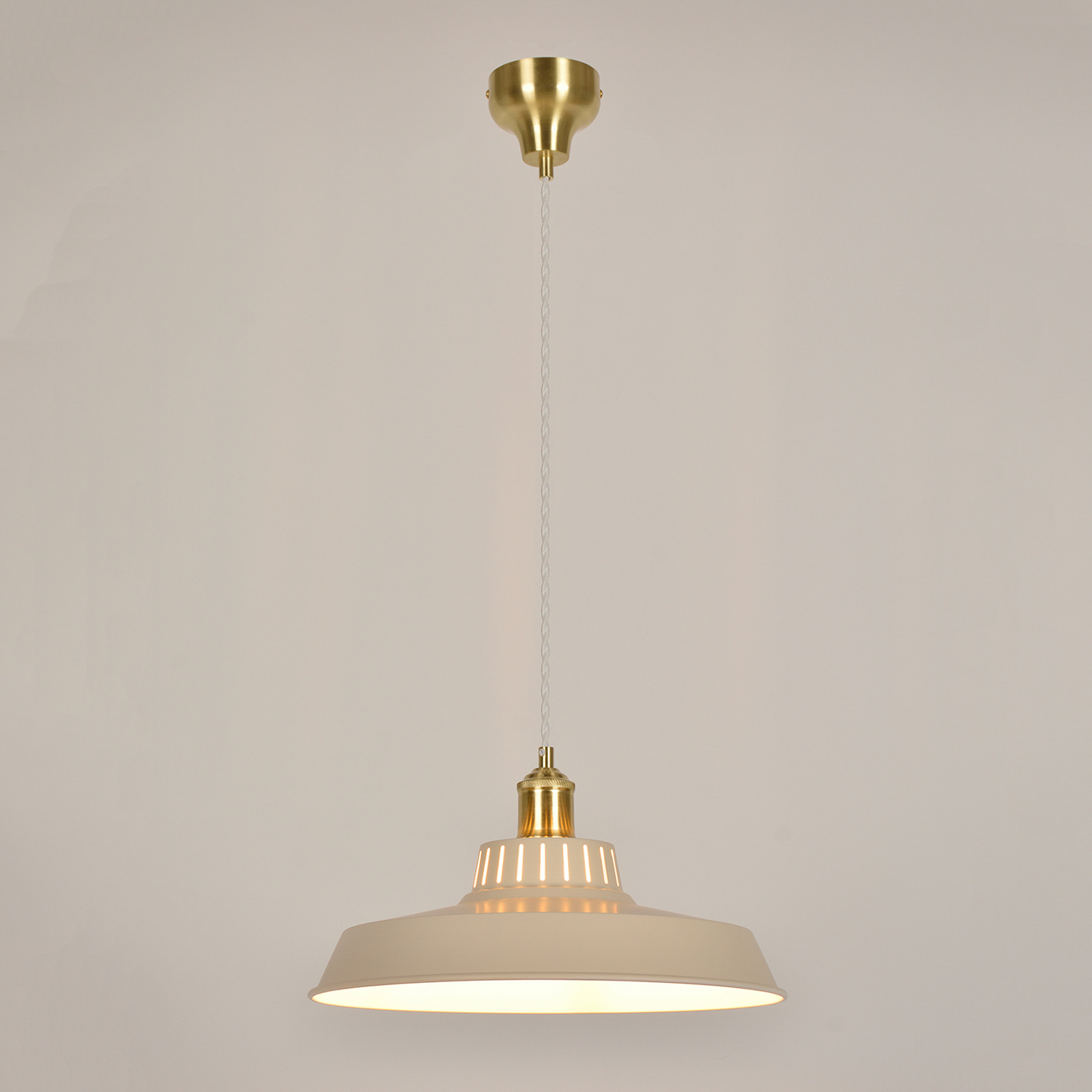 Lampa za vješanje Thelma, slonovača, Ø 38 cm - Corep SAS