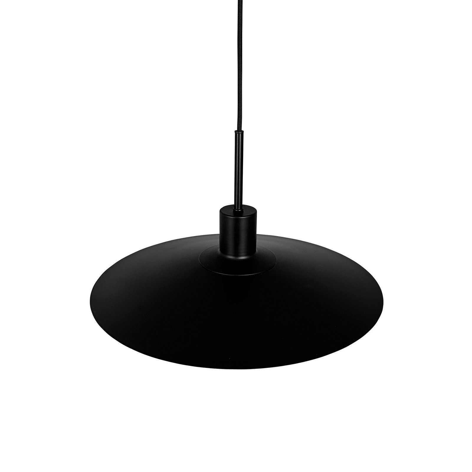 Dyberg Larsen Висяща лампа Kay, Ø 30 cm, черна, метал