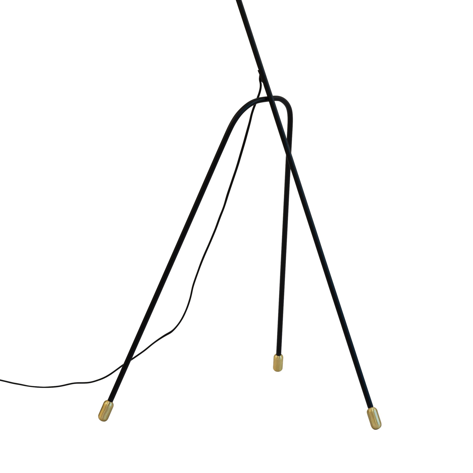 Dyberg Larsen Miles floor lamp, black, height 154.5 cm