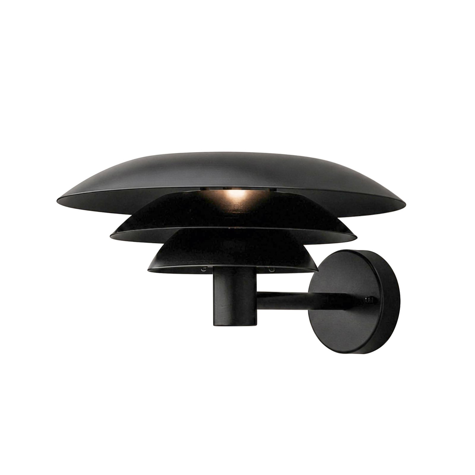 DL30 udendørs væglampe, sort, aluminium, stål, G9 – Dyberg Larsen
