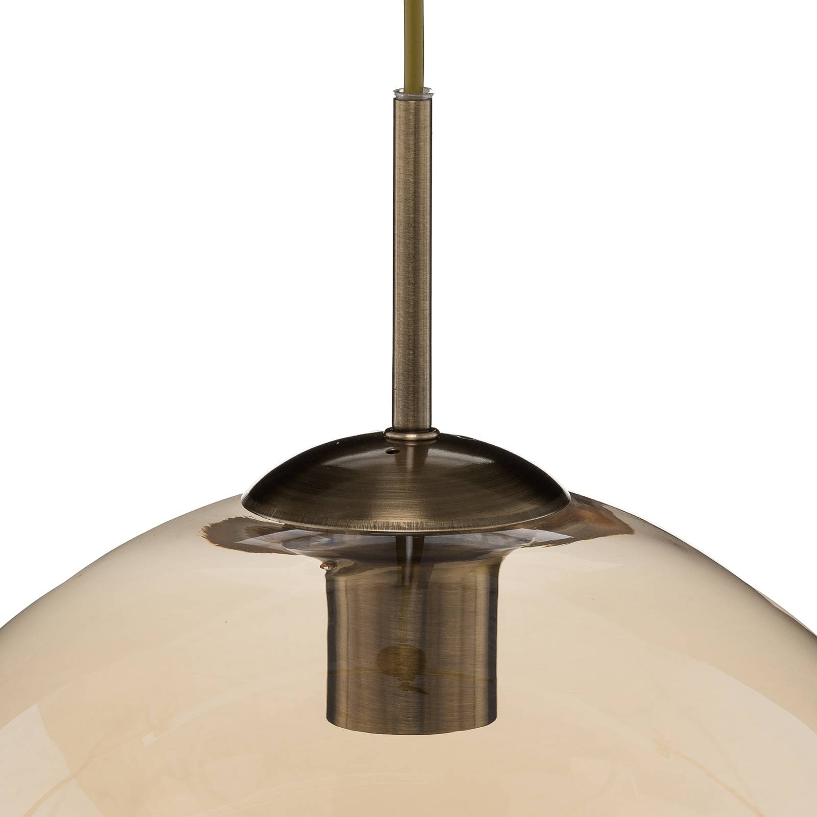 Lampa wisząca Balls z kulą kolor bursztynu 30cm