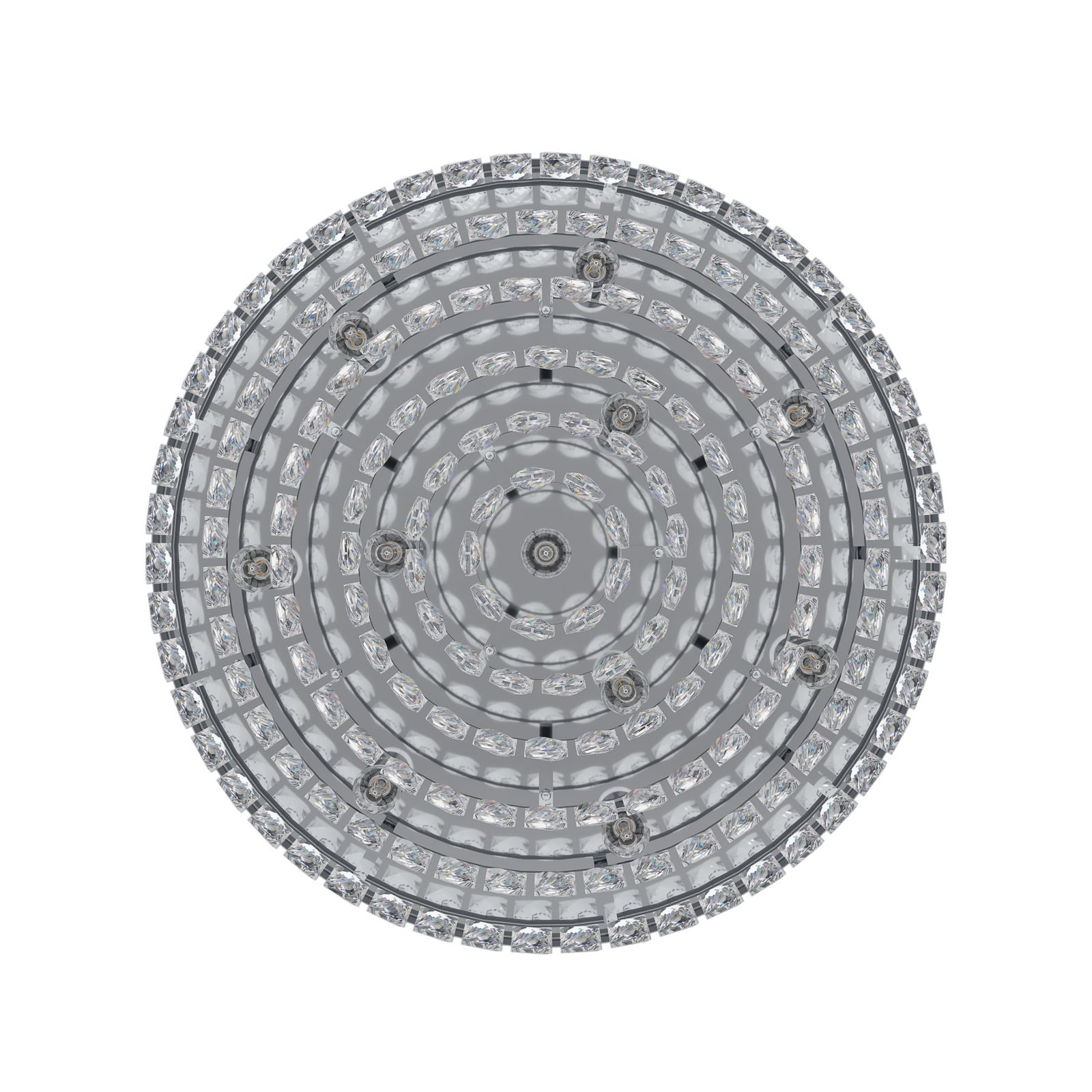 Plafonnier Valparaiso chromé Ø 58 cm en métal - Stars of Light