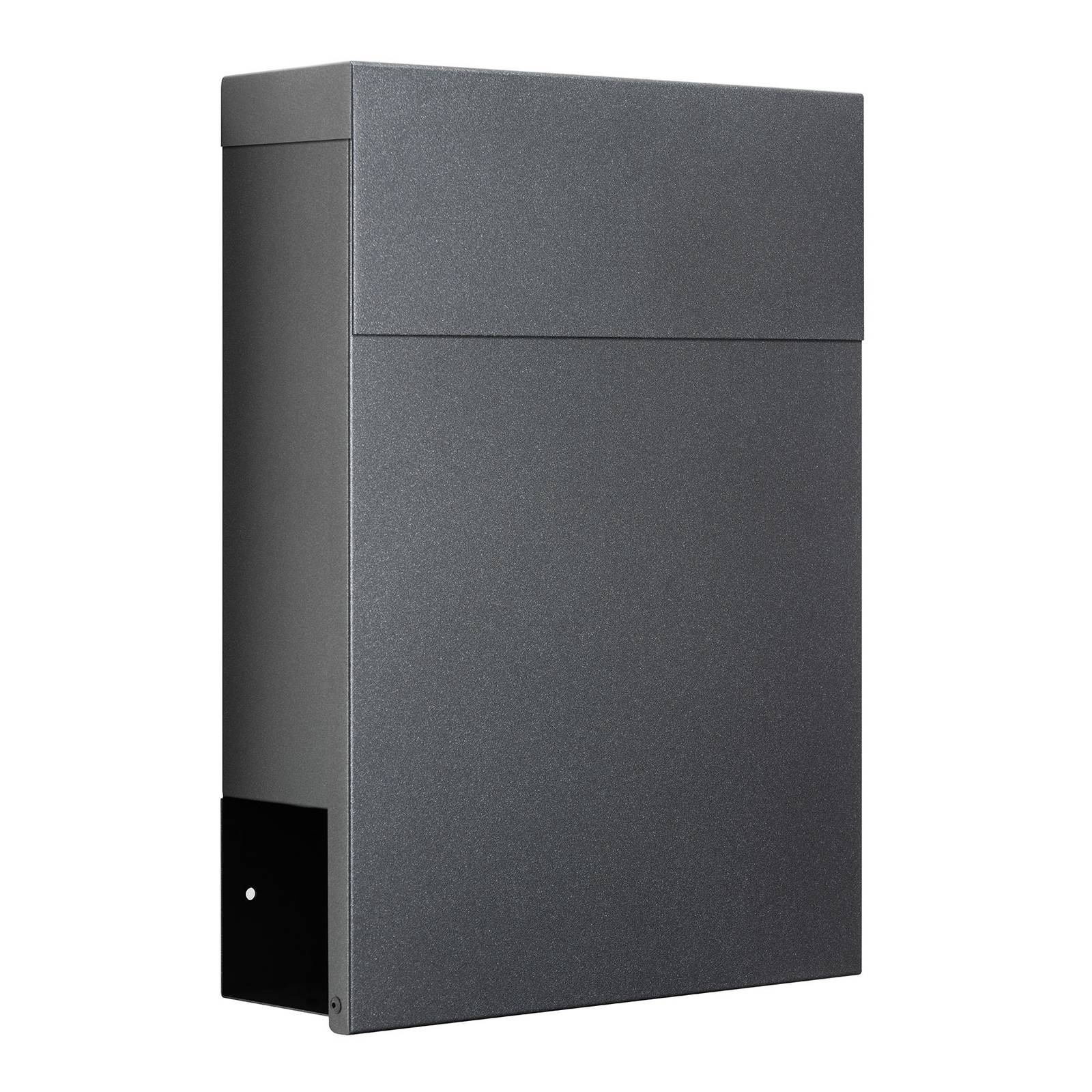 LCD 3030 letterbox 3030 with newspaper slot, graphite - Black