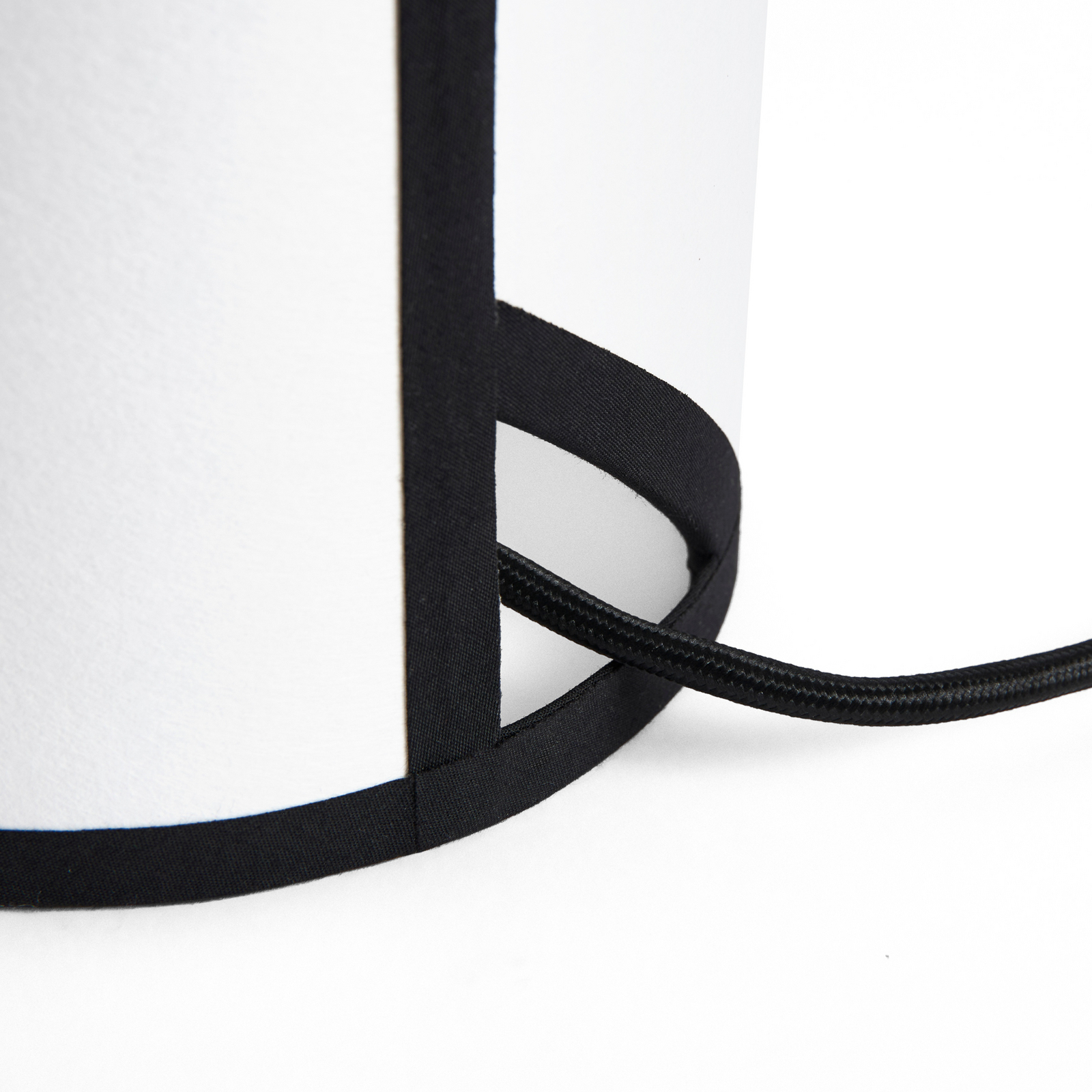 Lampe à poser Ava, hauteur 32 cm, blanc/noir, E27 - HAY