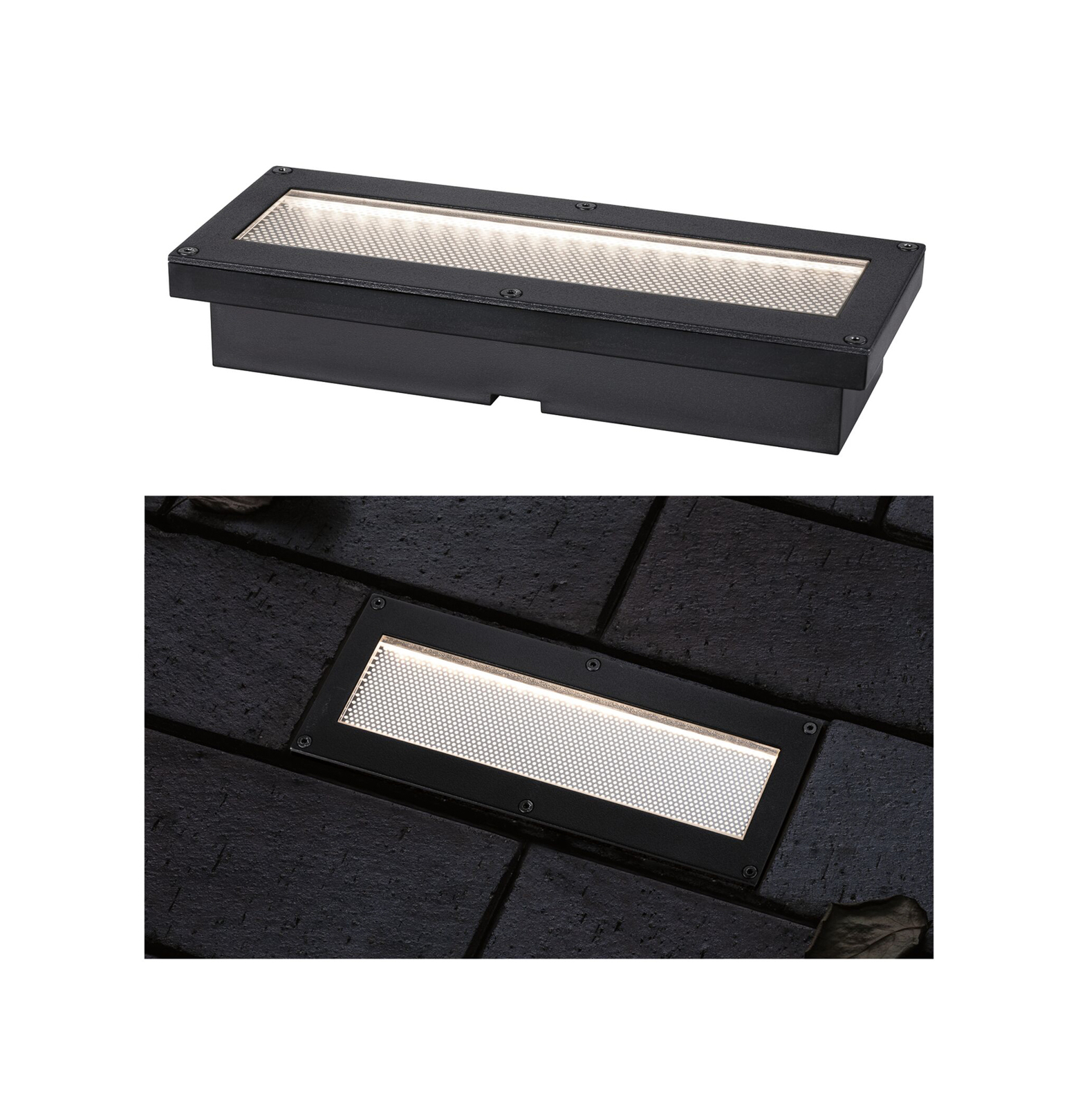 Paulmann Domenic LED solar floor light, 20 x 8 cm