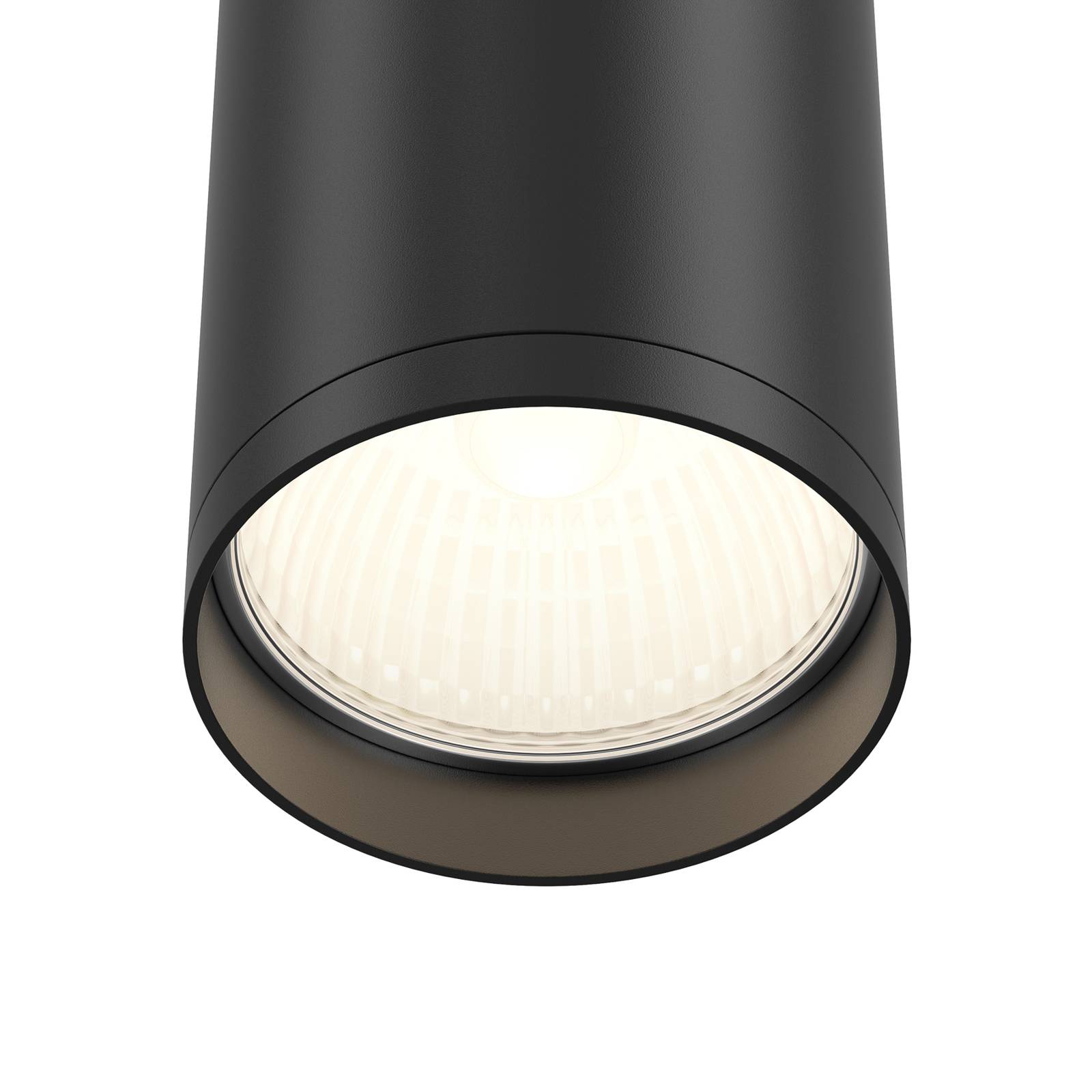 Maytoni Focus downlight, czarny, Ø 5,2 cm, aluminium, GU10