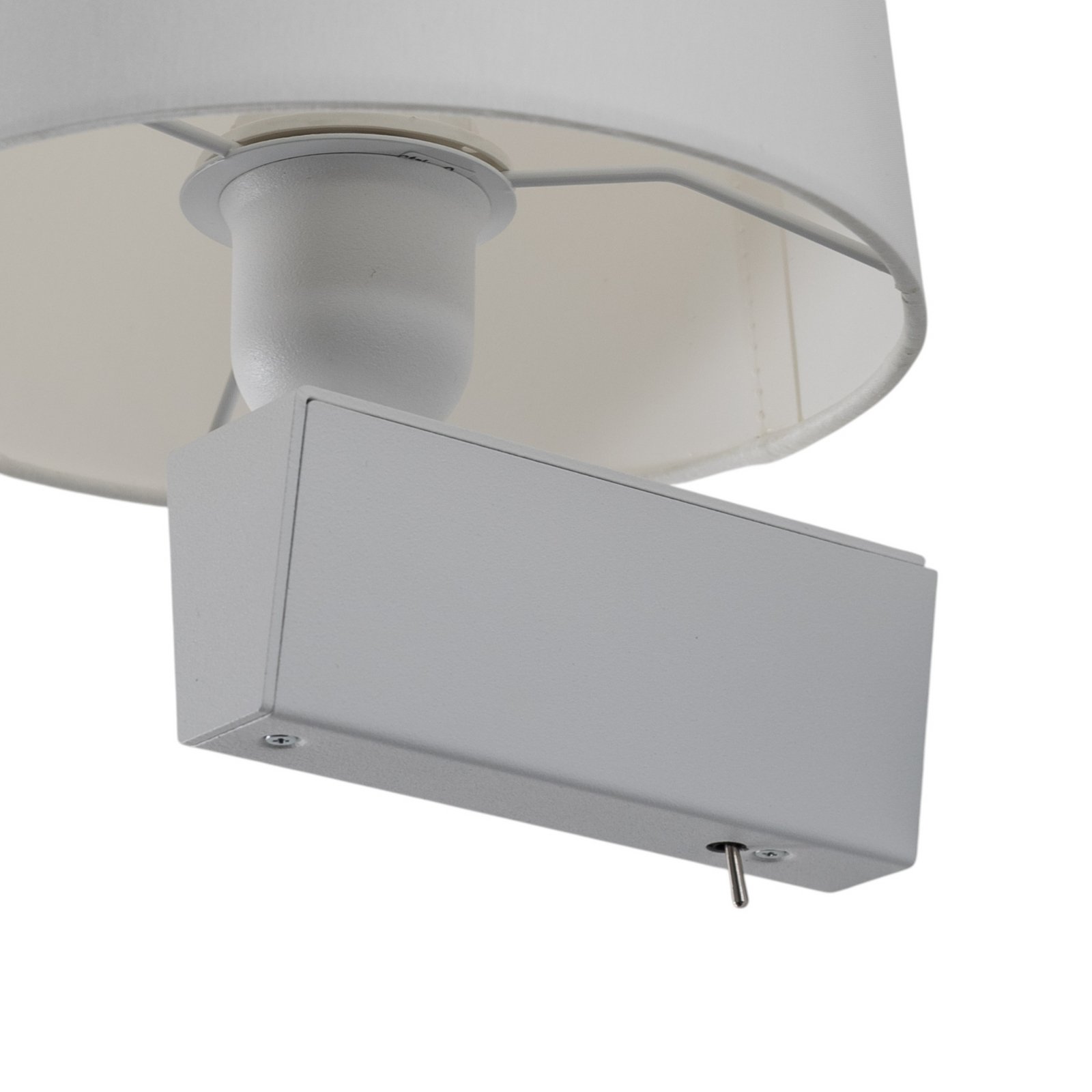 Aplique de pared Chillin I con interruptor, blanco