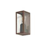 Lindby outdoor wall light Robigus, rust-coloured, aluminium