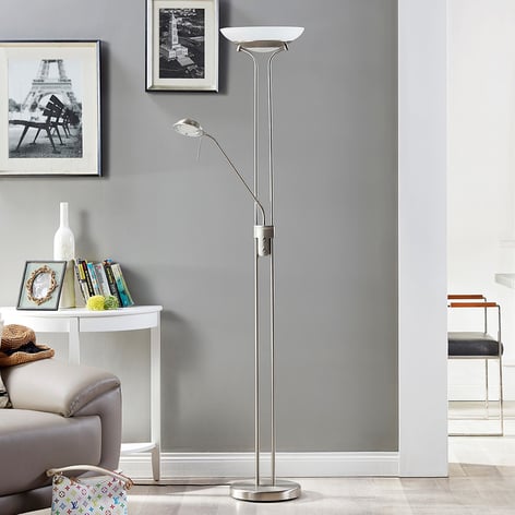 Yveta - lampada LED da terra con luce di lettura