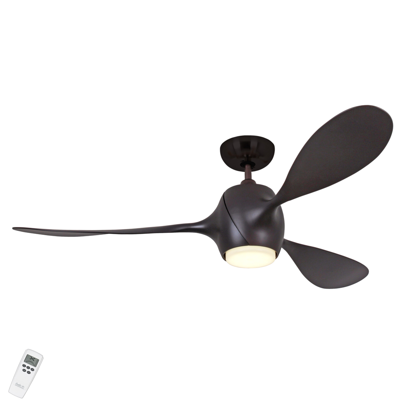 Casafan LED-belyst takvifte Eco Fiore bronse - moderne lampe Stue / spisestue - plast med vannprint