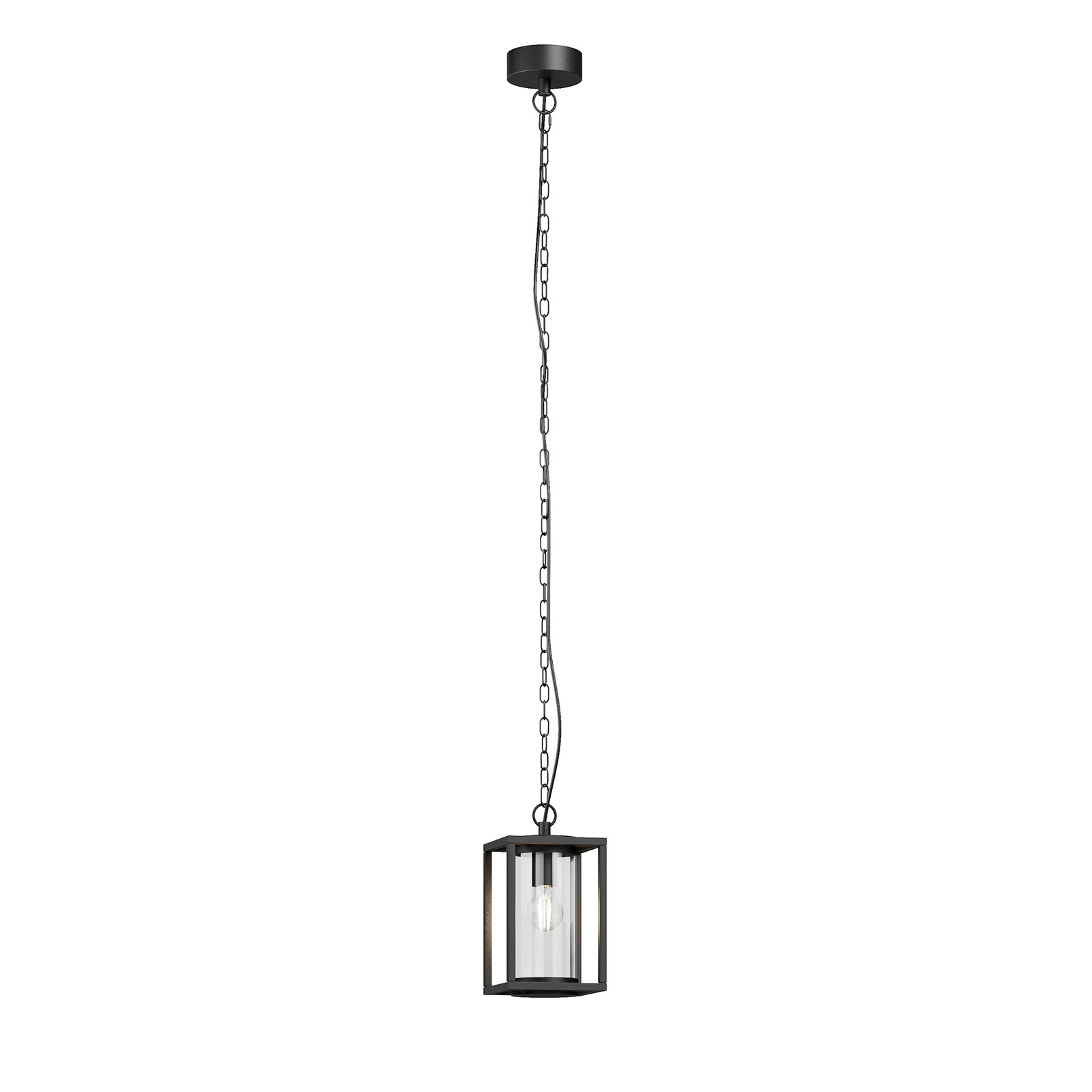 Lucande outdoor hanging light Ferda, 25 cm, anthracite, IP44 Lucande outdoor hanging light Ferda, 25 cm, anthracite, IP44