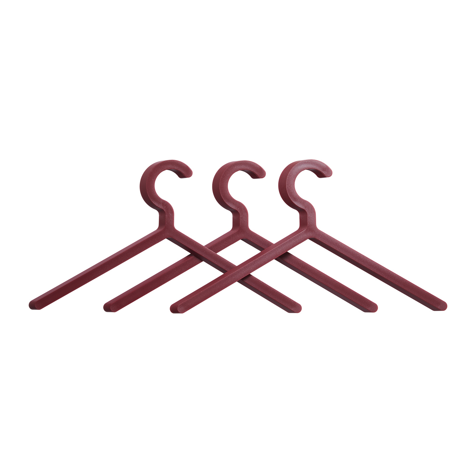 Illusion Cintre, lot de 3, rouge foncé, ABS - Woud