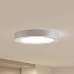 Prios Edwina lampa sufitowa LED, srebrna, 24,5 cm