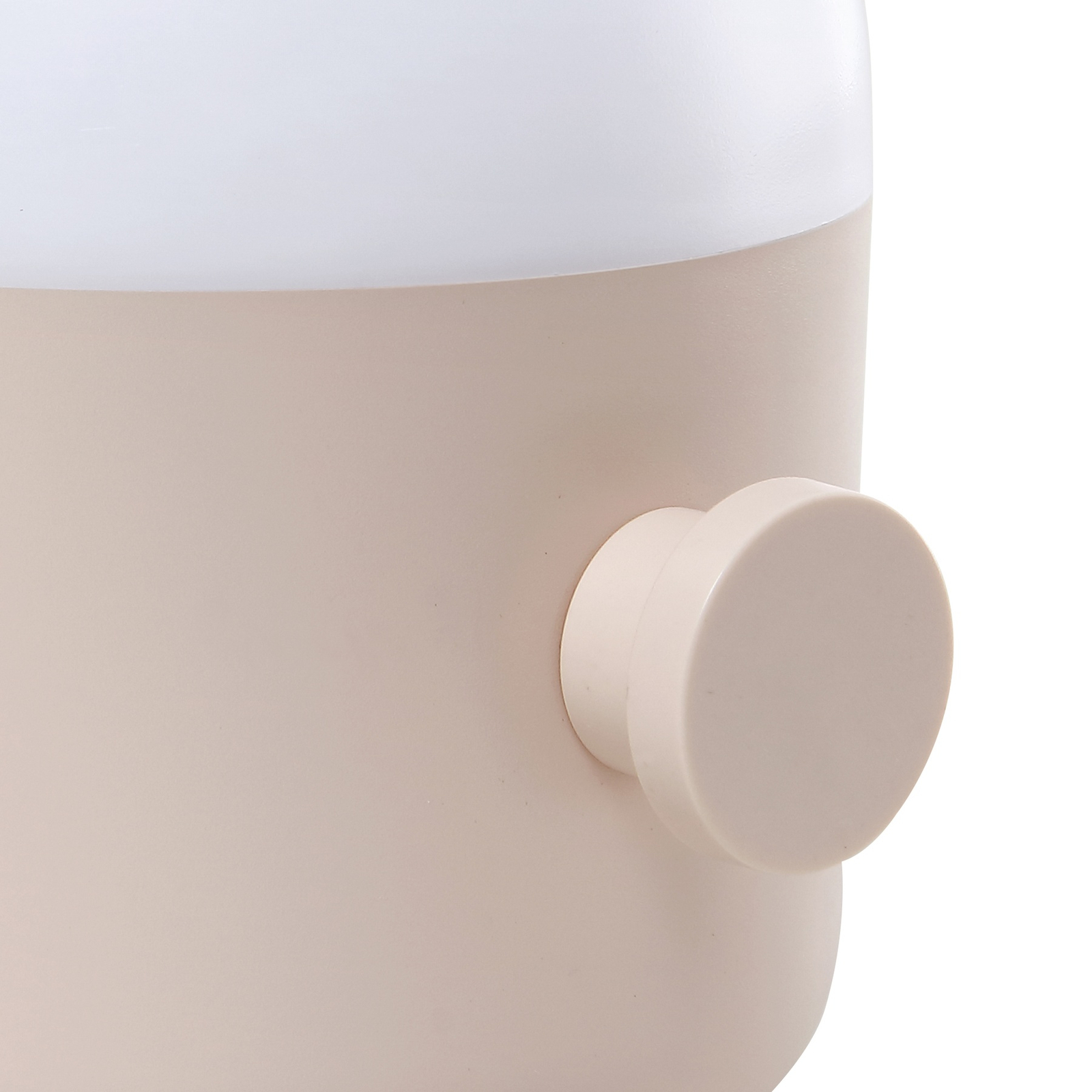 Lindby LED oppladbar utendørs bordlampe Isaline, beige, dimbar