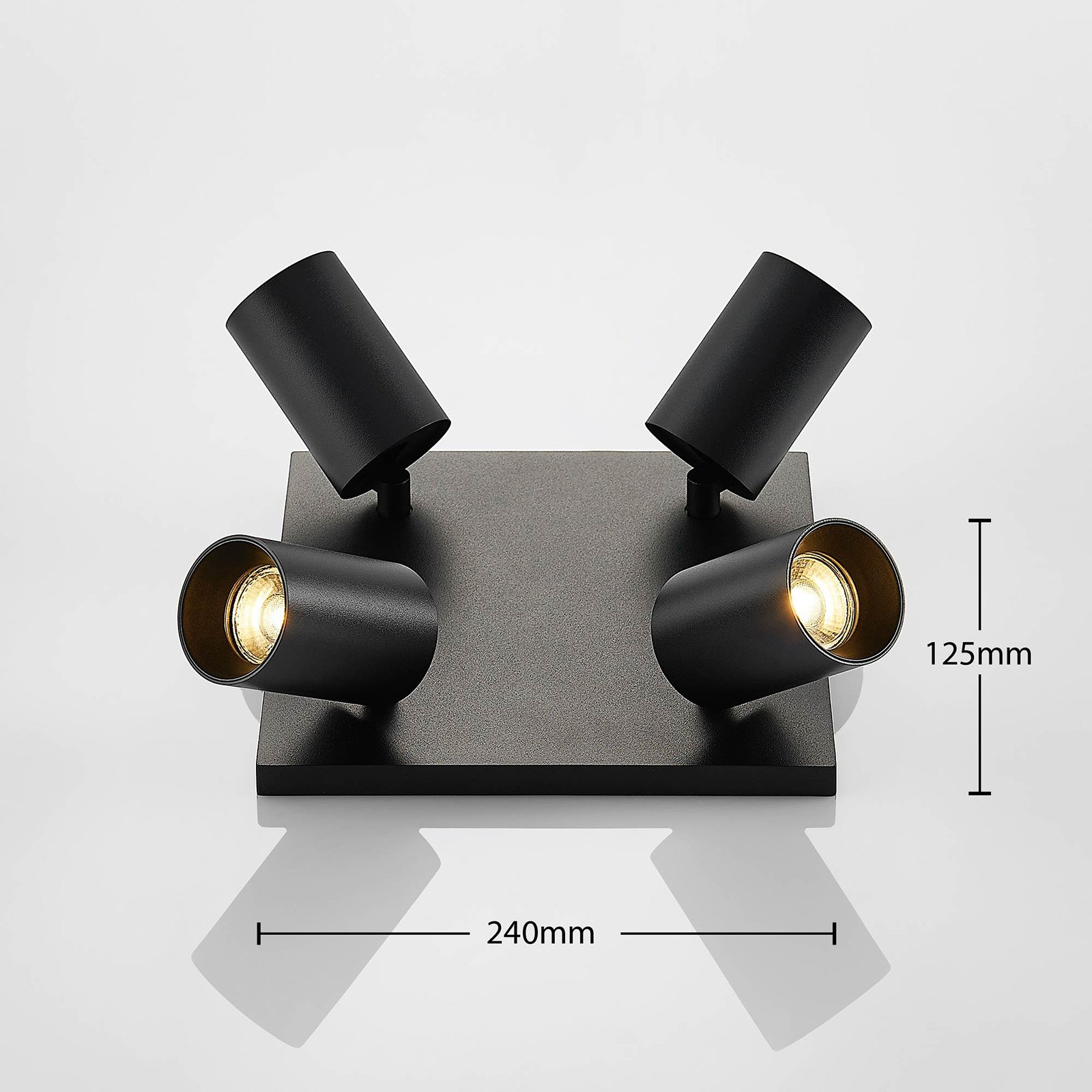 Brinja 4 Taklampe Black/Gold - Arcchio