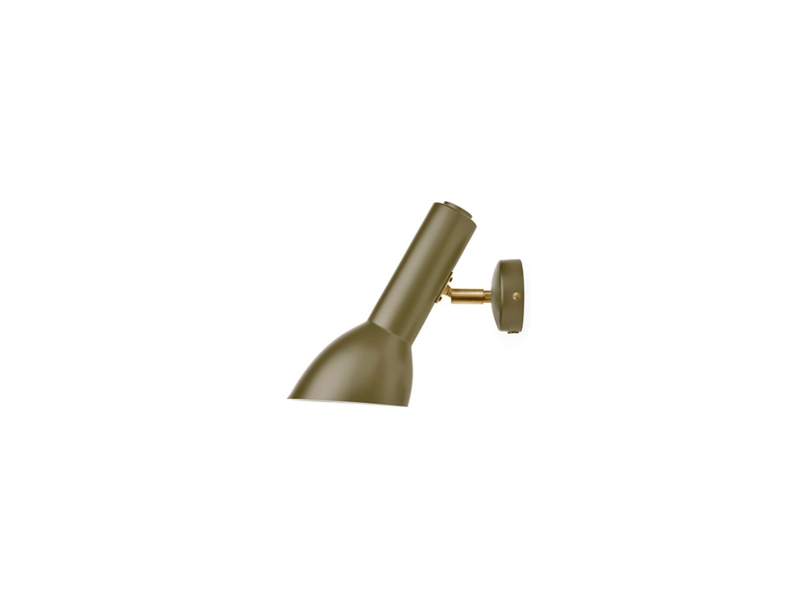 Oblique Aplică de Perete HW Brass/Olive Green - CPH Lighting