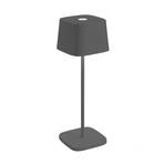 Zafferano Ofelia 3K Lampe de table à accu IP65 gris