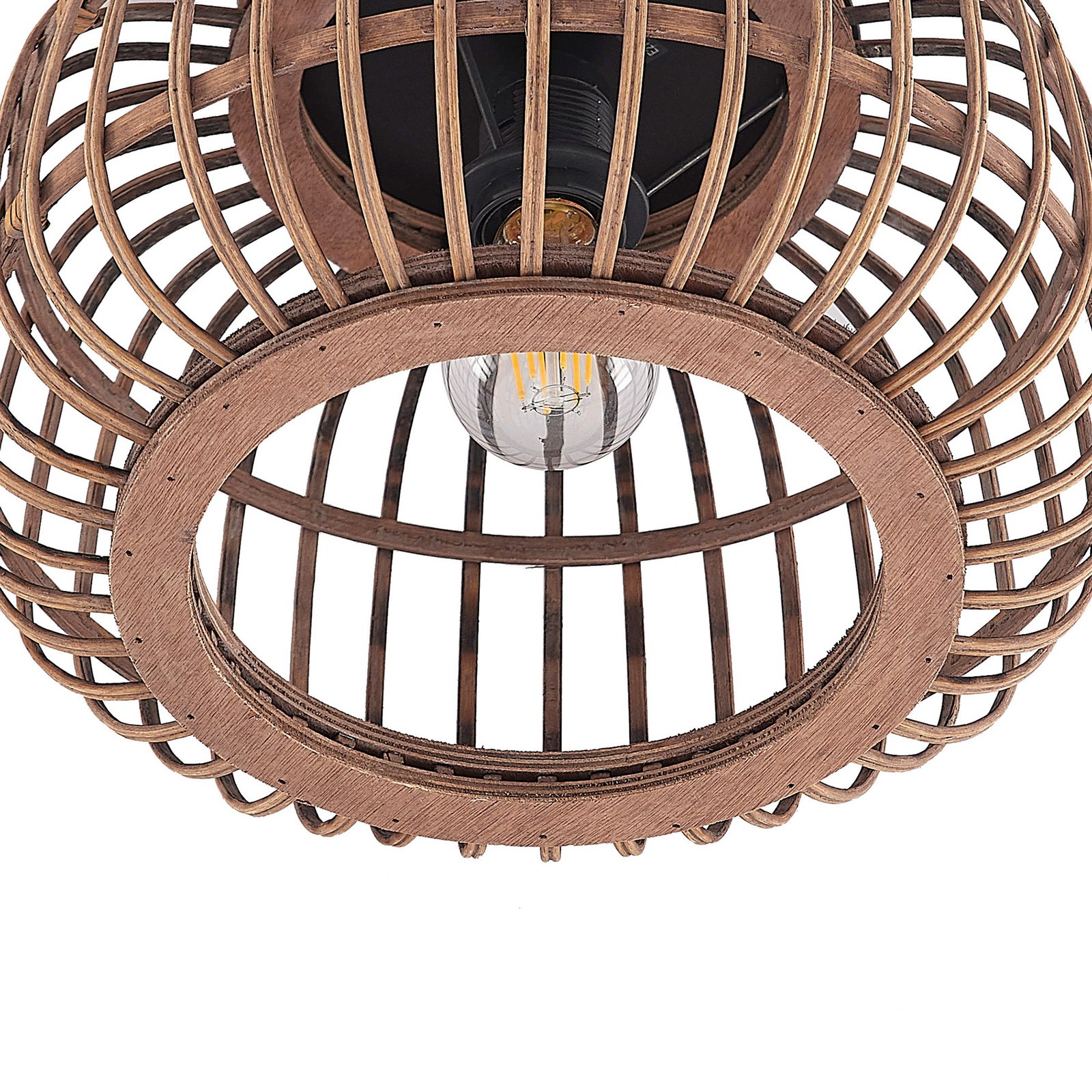Bominio Ceiling Lamp Ø33 Wood - Lindby
