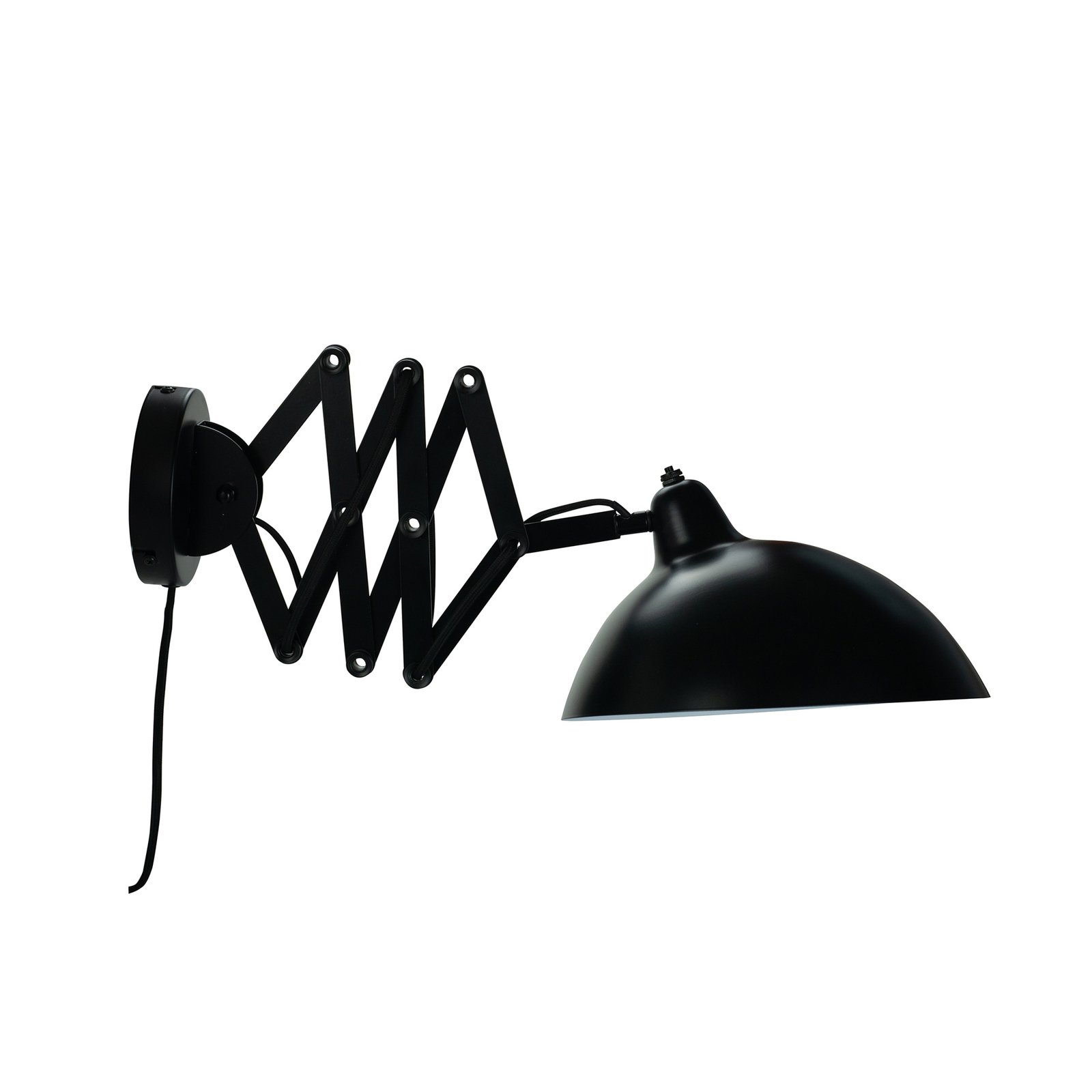 Dyberg Larsen Futura wall lamp with a scissors arm