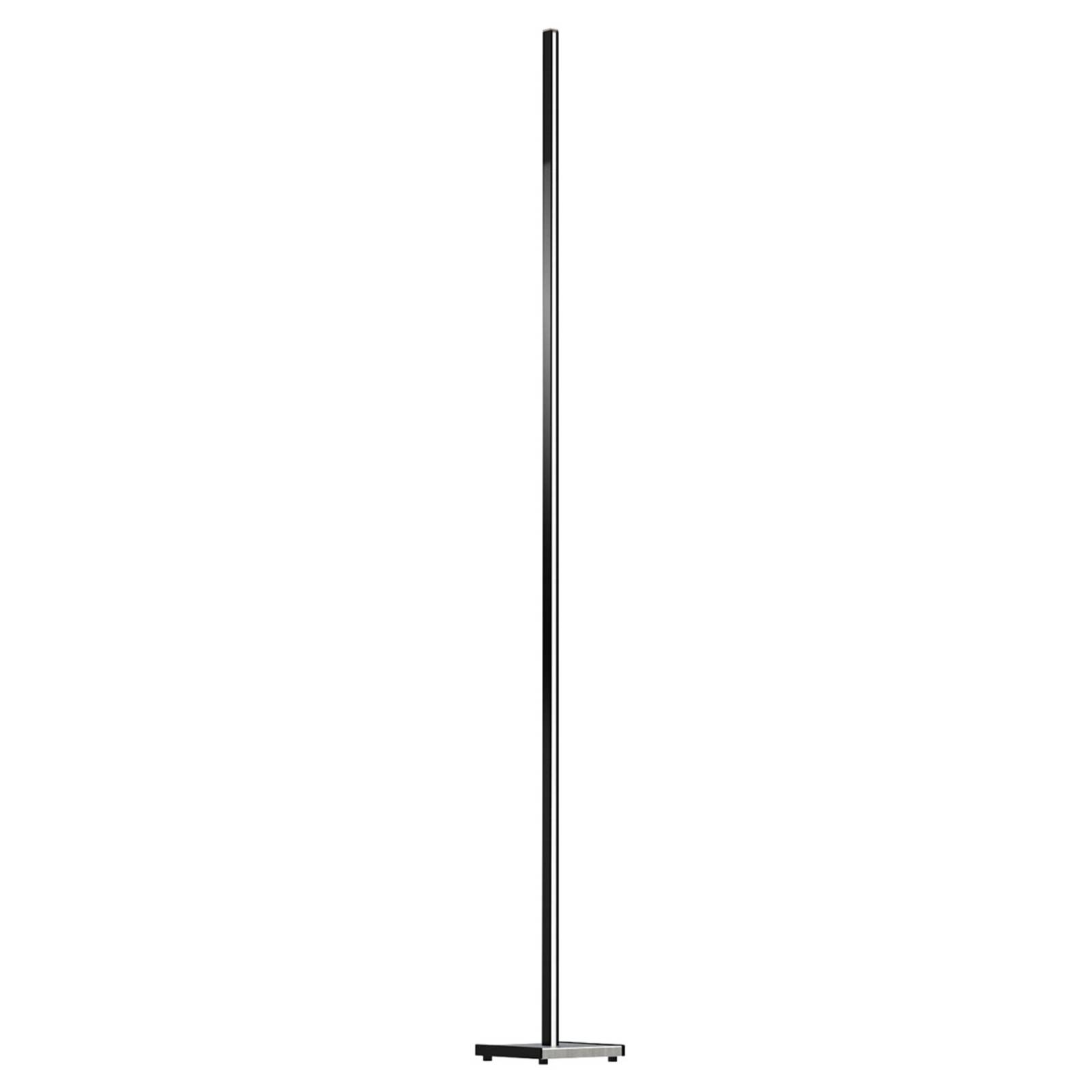 Svart LED-gulvlampe Orix med fjernkontroll 180 cm