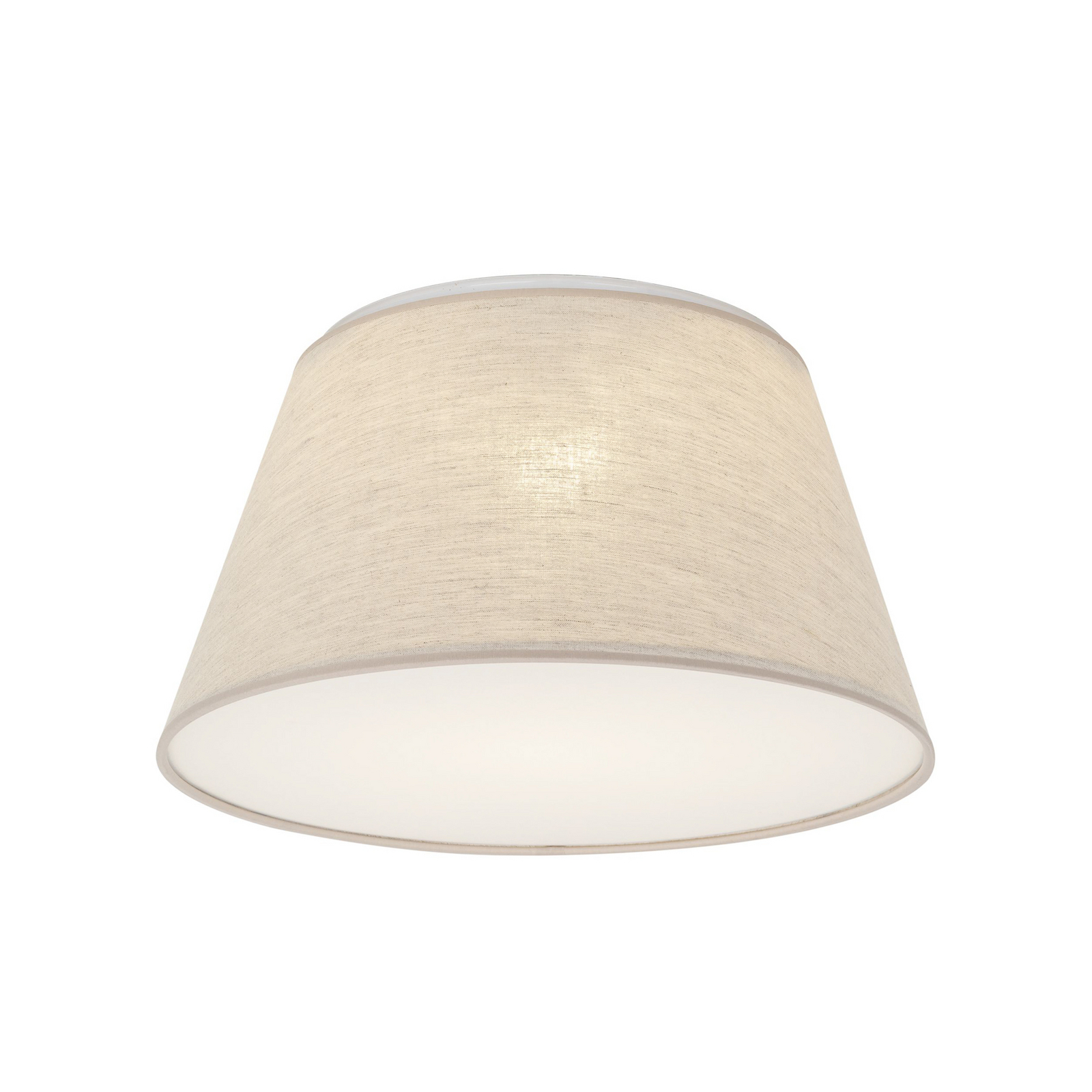 Plafondlamp Formo, beige, linnen, Ø 38 cm, E27