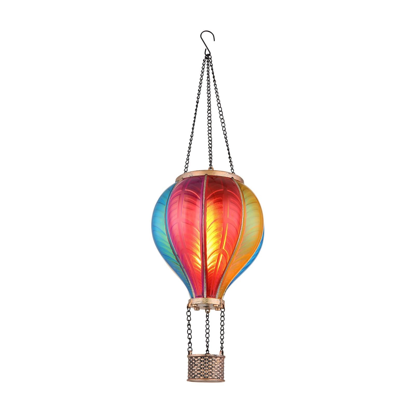 LED-Solarleuchte 36136B Heißluftballon, bunt, Kunststoff