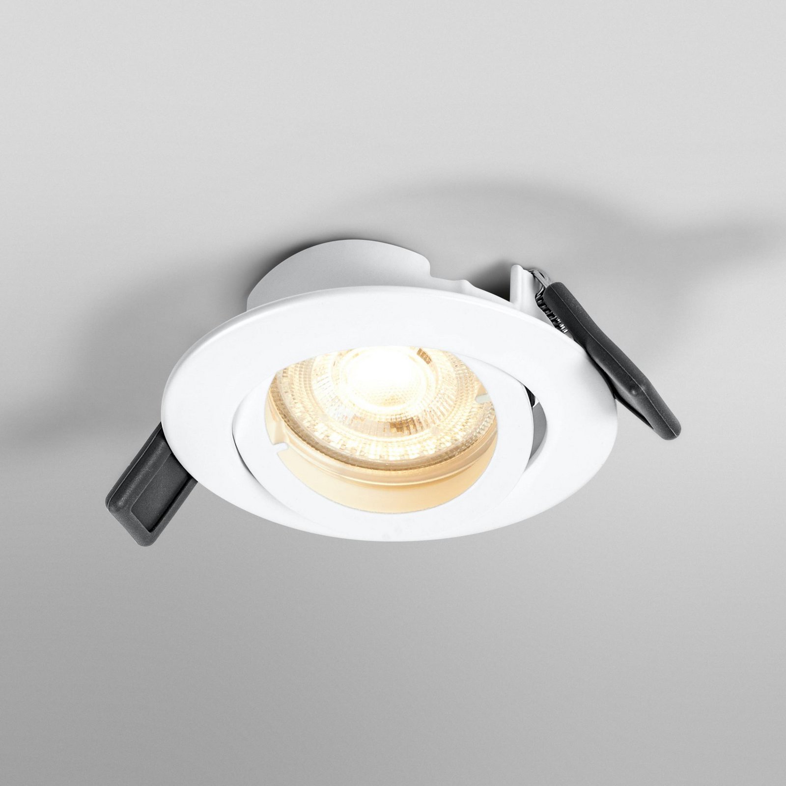 OSRAM Einbauspot, Ø 9 cm, weiß, Metall, GU10-LED, 2.700 K