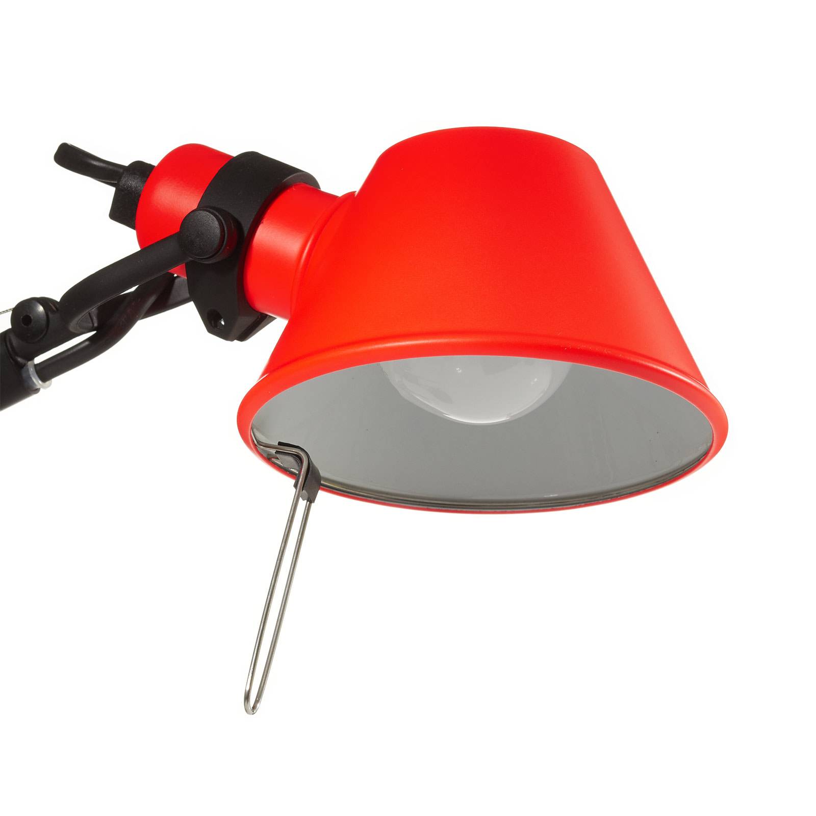 Stolik Artemide Tolomeo Micro Bicolour czarny/koralowy