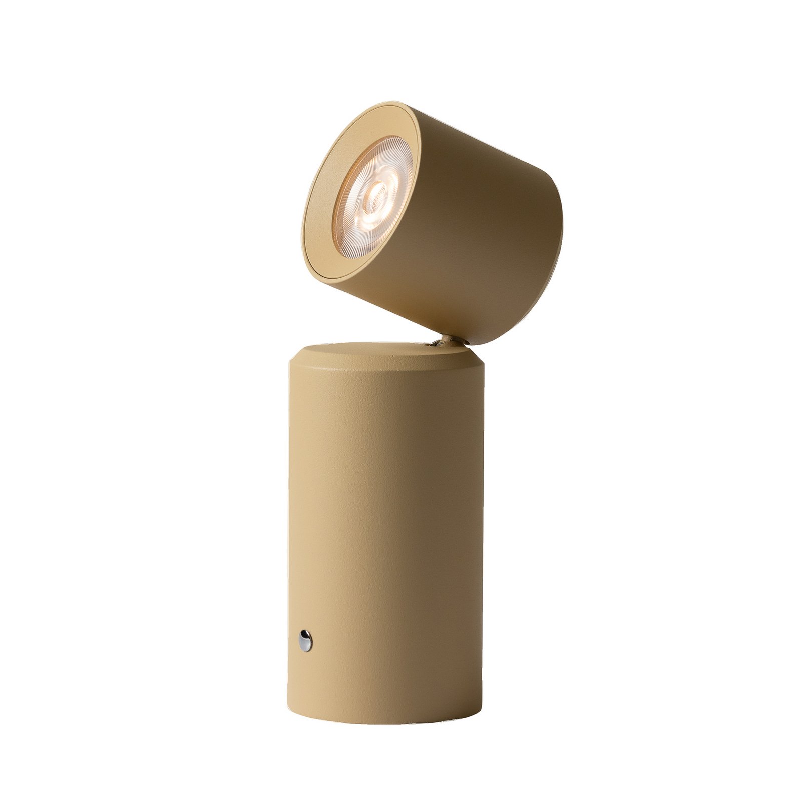 IT'S ABOUT ROMI LED-Akkutischlampe Milan, beige, 19 cm