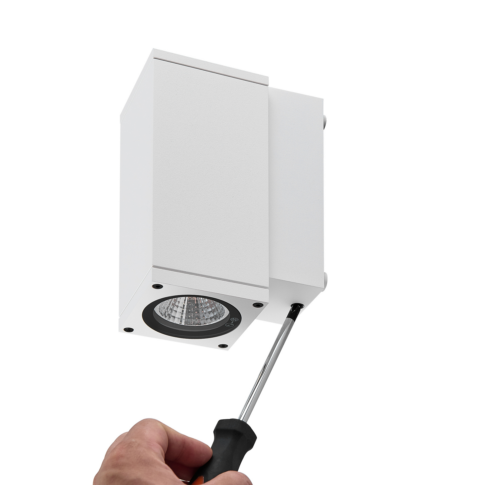 LED-Außenwandlampe ShoreLine Pro Square, weiß, 830/840