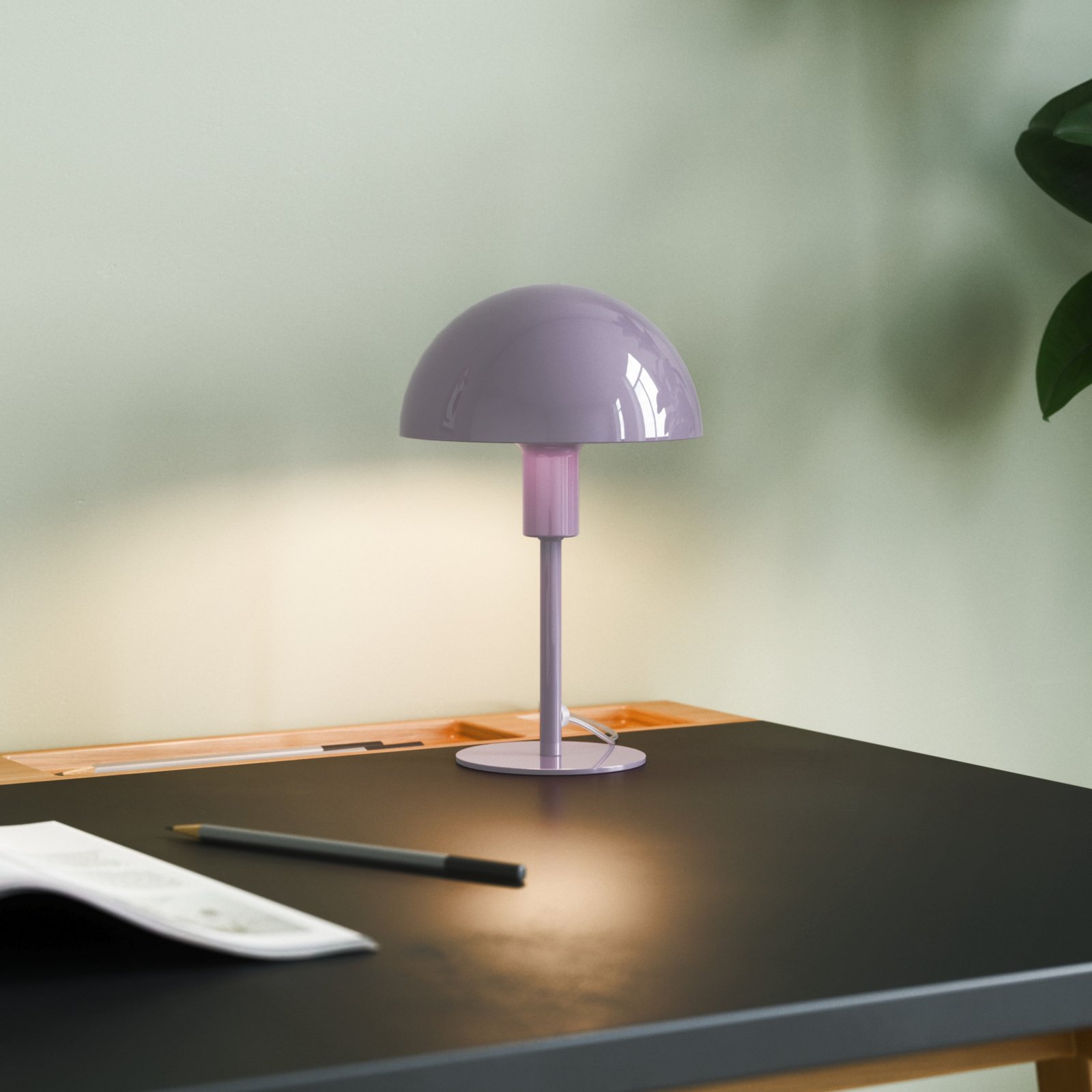 Lámpara de mesa Ellen Mini de metal, lila