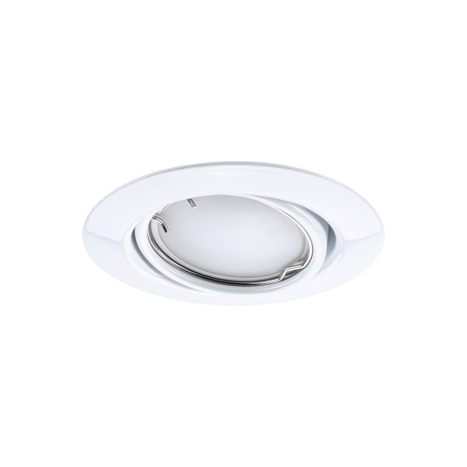 Paulmann Coin Base LED-Einbauspot, weiß 3er-Set RGBW ZigBee