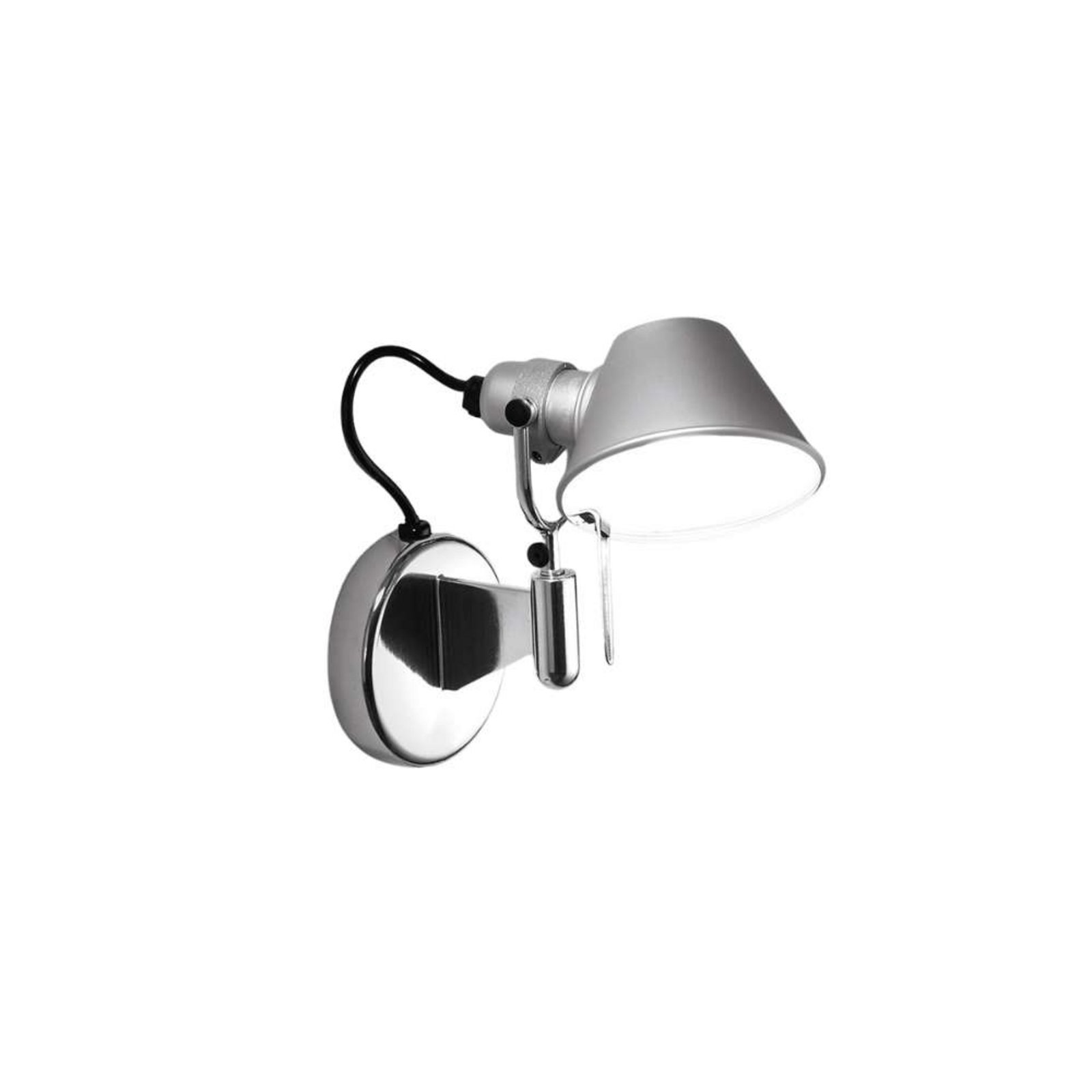 Tolomeo Micro Faretto Candeeiro de Parede sem Interruptor LED Aluminium - Artemi