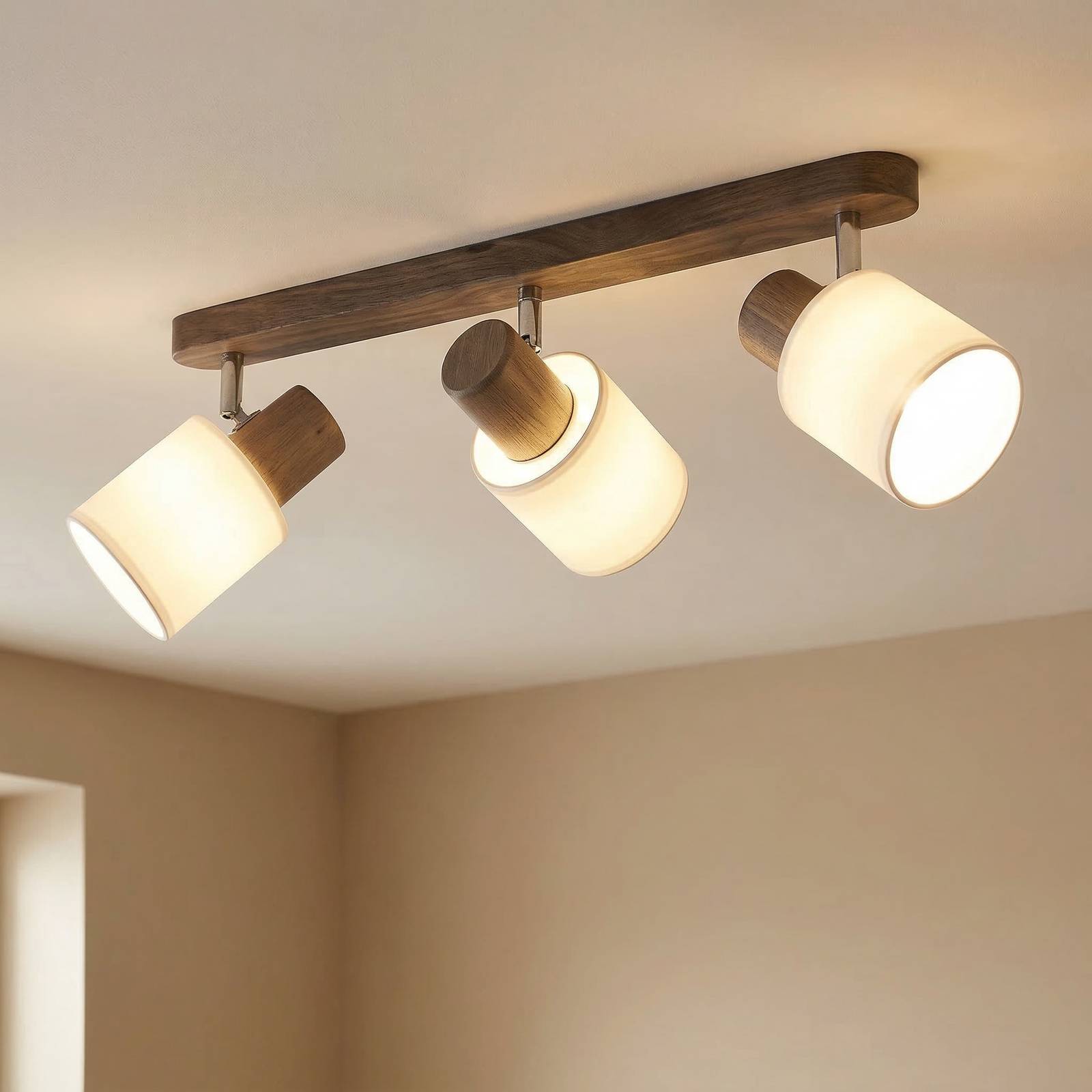 Envostar Nale 2 plafonnier à 3 lampes pin gris