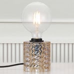 Lampada da tavolo Hollywood vetro ambra