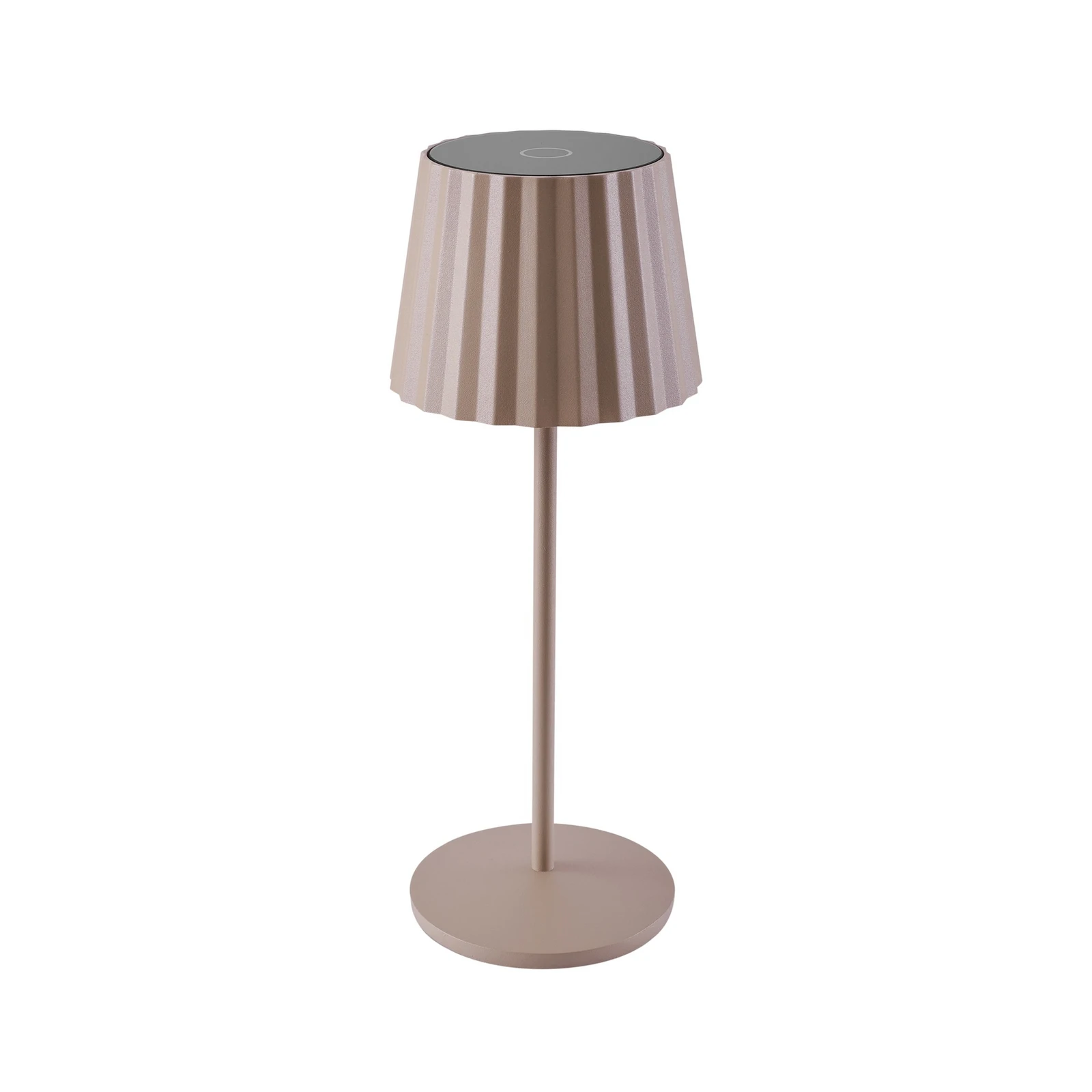 Lampe à poser LED rechargeable Lindby Esali, beige, métal, IP65