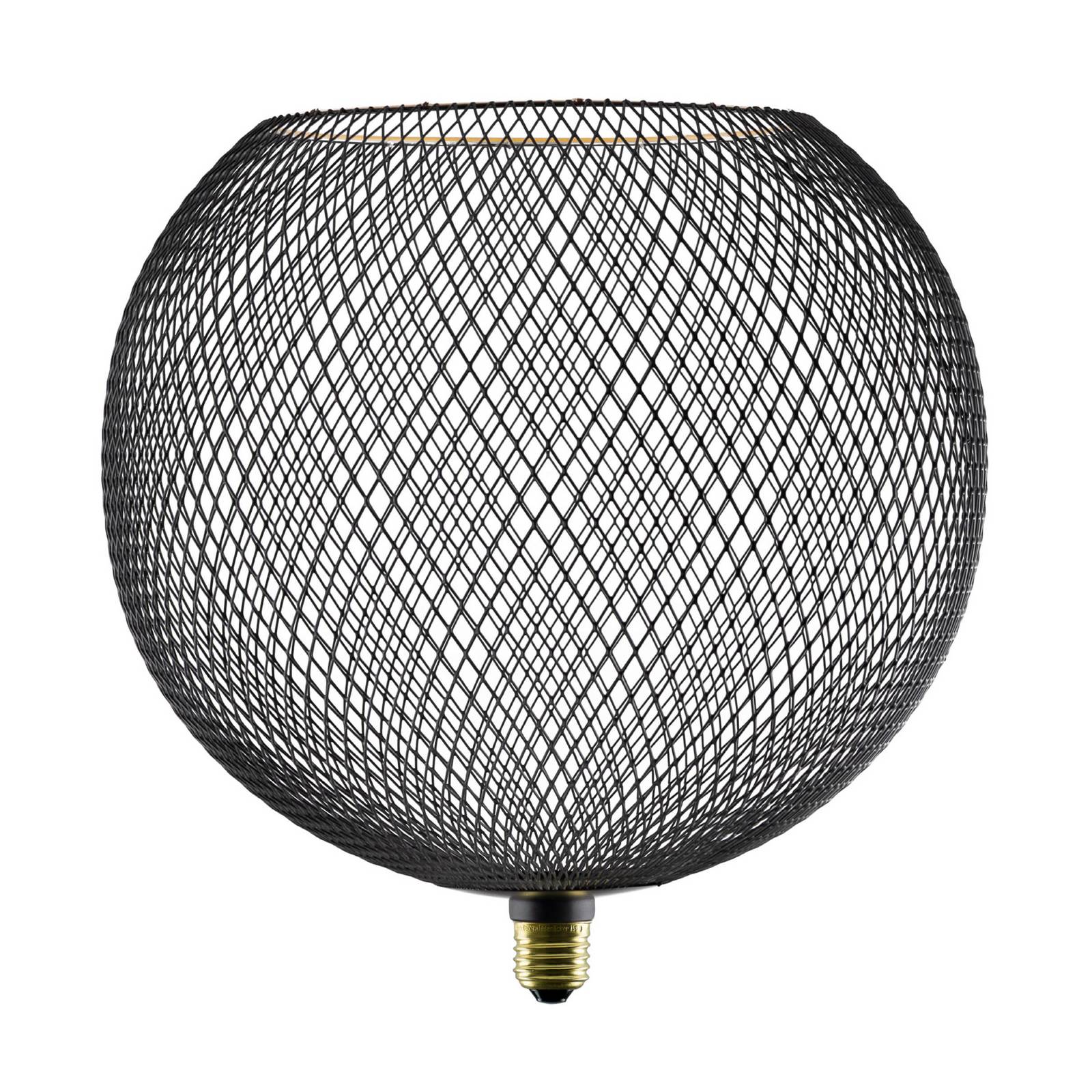 SEGULA LED Floating Cage schwarz G300 E27 5W 2.200 K dimmbar
