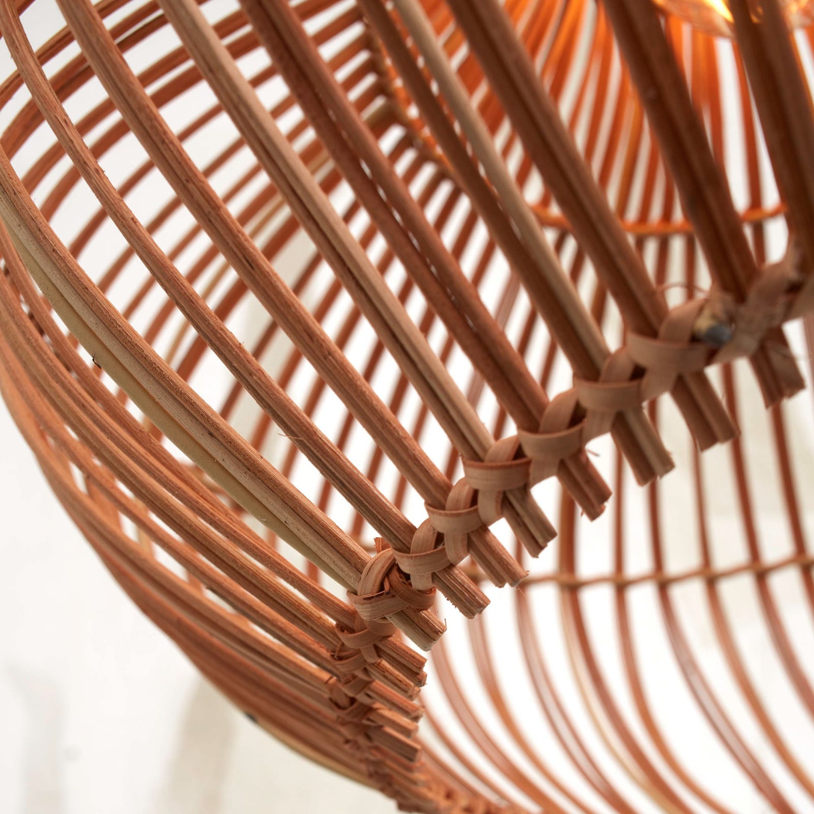 GOOD & MOJO suspension Kalahari, Ø 32 cm, naturel, rotin, E27