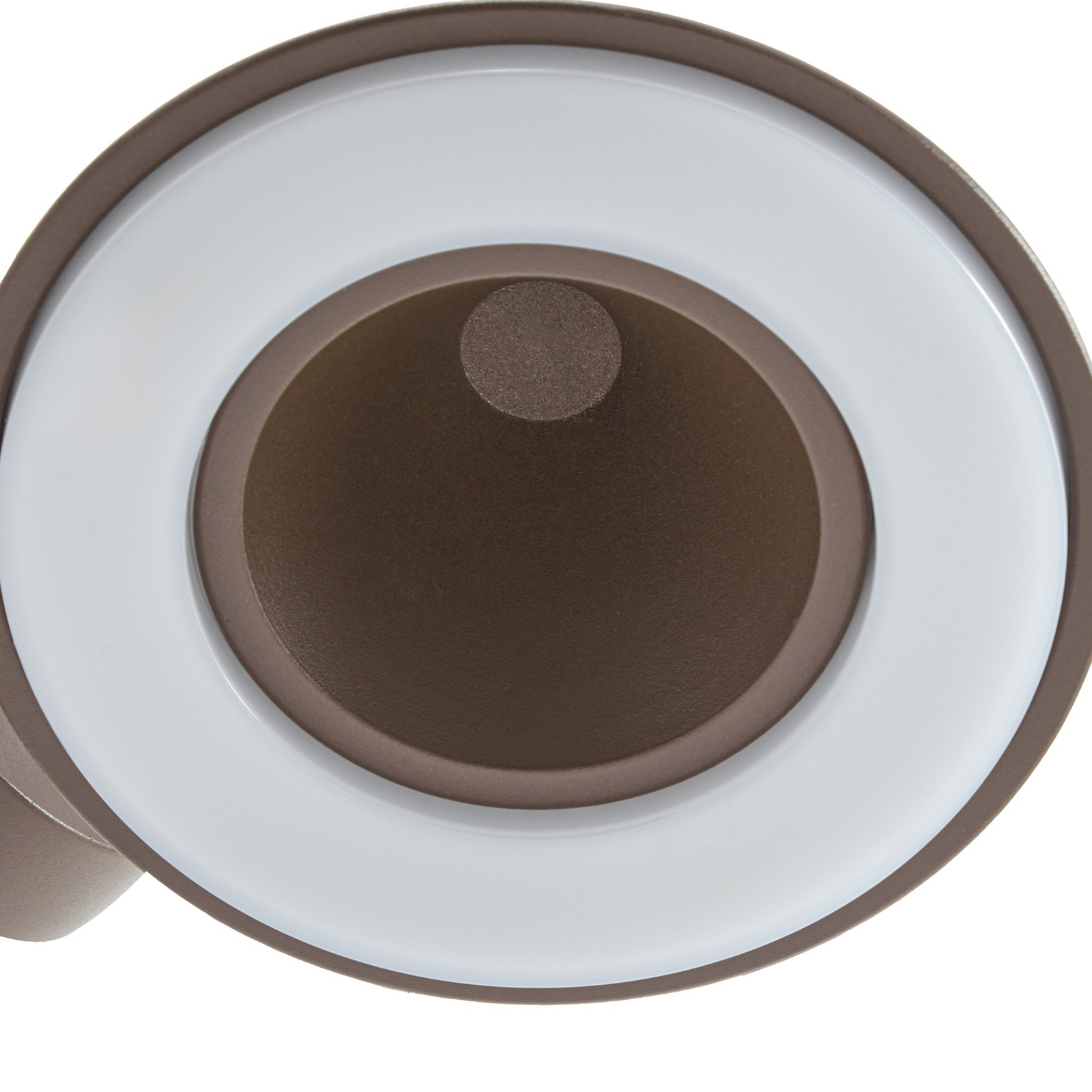 Lindby LED-zunanja stenska svetilka Soran, rjava, kovinska, IP44