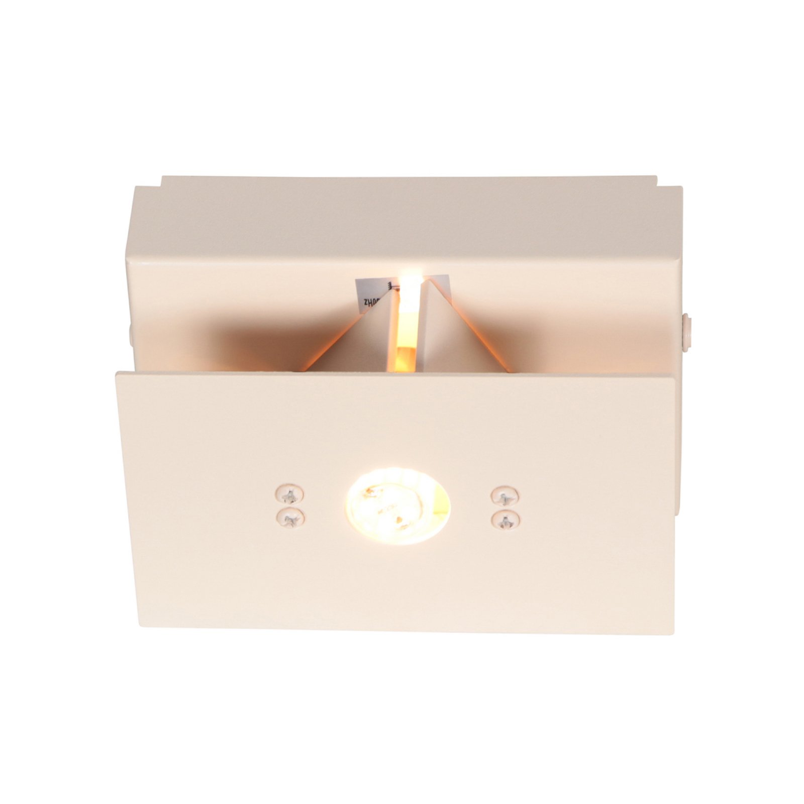 Vegglampe Muro 3365, kremfarget, kantet, G9, 2700 K