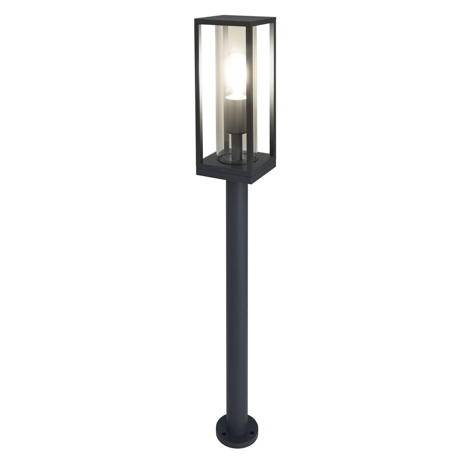 LEDVANCE Ledvance Endura Classic Frame path lamp, 80 cm, aluminium, glass, E27, 60 W, W: 11 cm, H: 80 cm