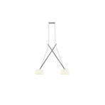 Twin LED Závěsná Lampa Chrome - Serien Lighting